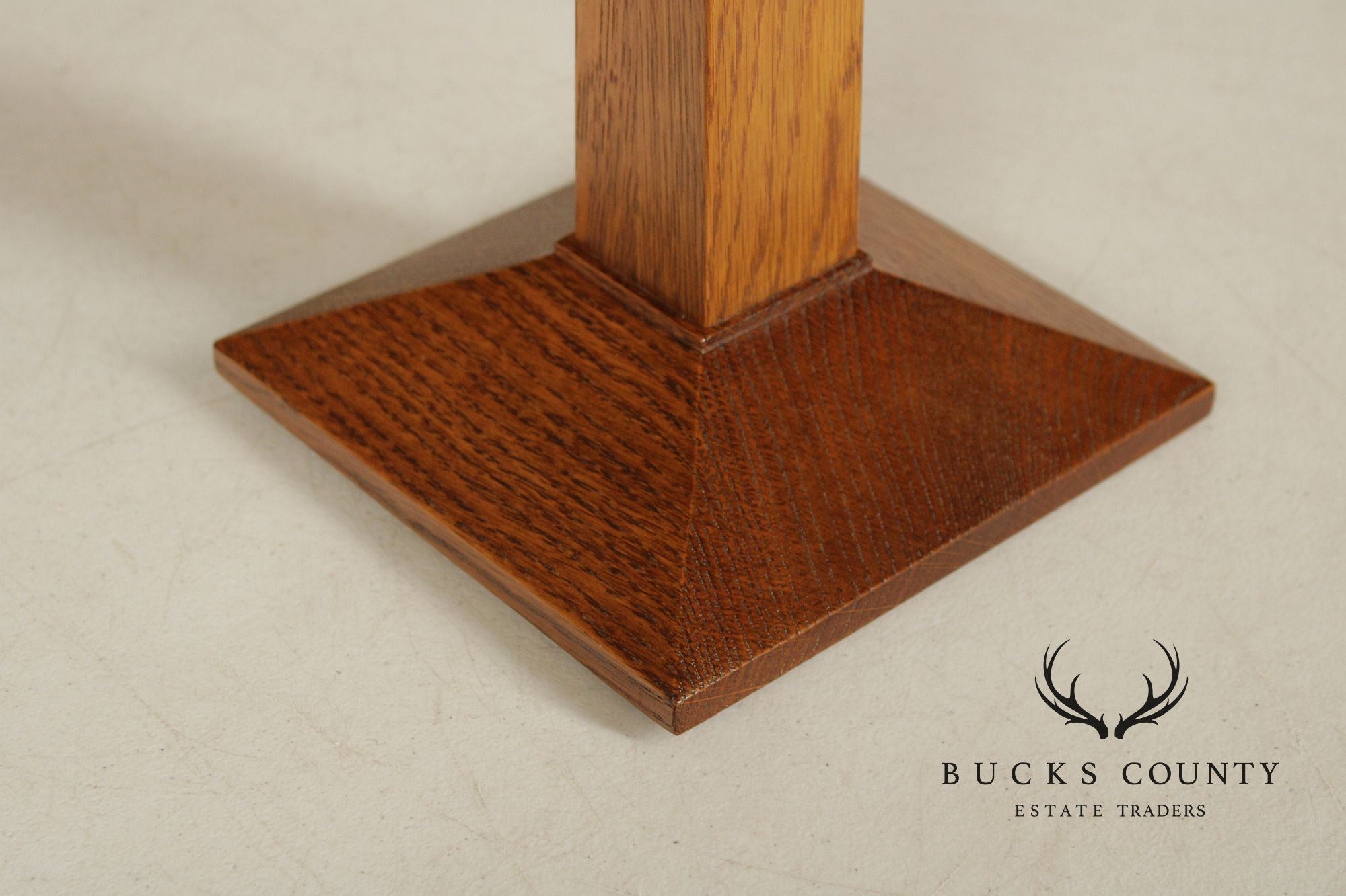 Stickley Mission Collection Oak Square Base Table Lamp