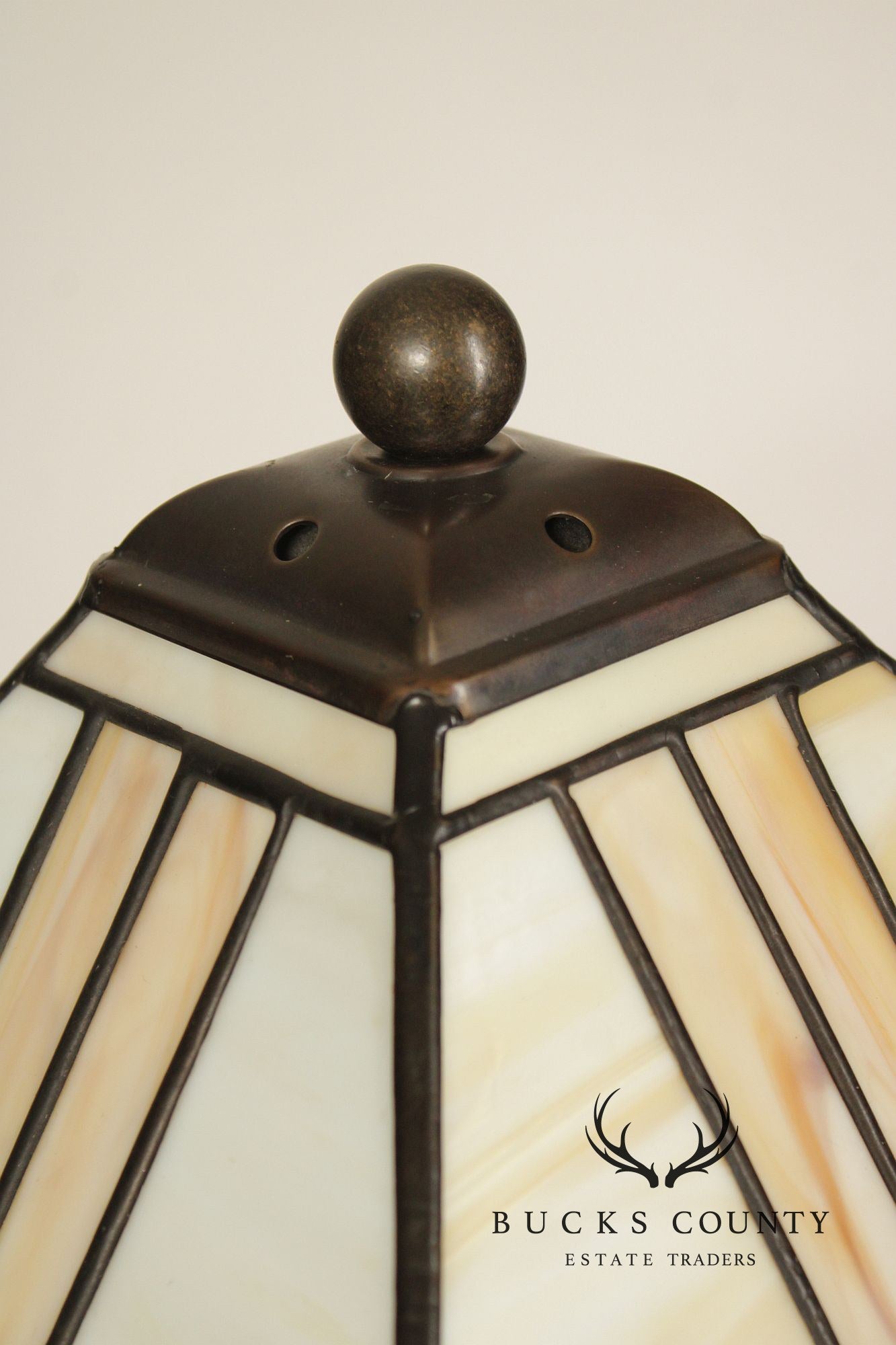 Stickley Mission Collection Oak Square Base Table Lamp