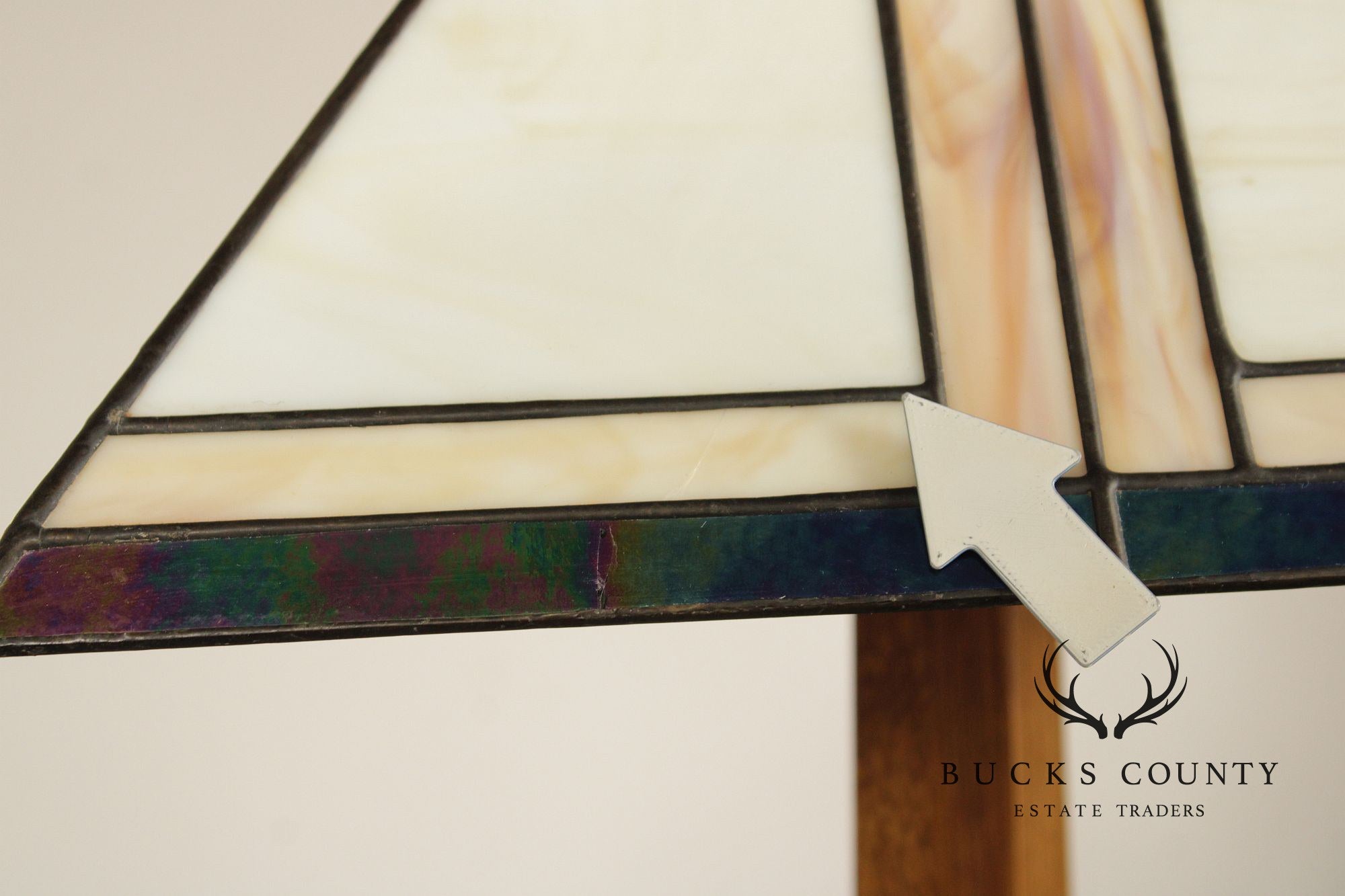 Stickley Mission Collection Oak Square Base Table Lamp