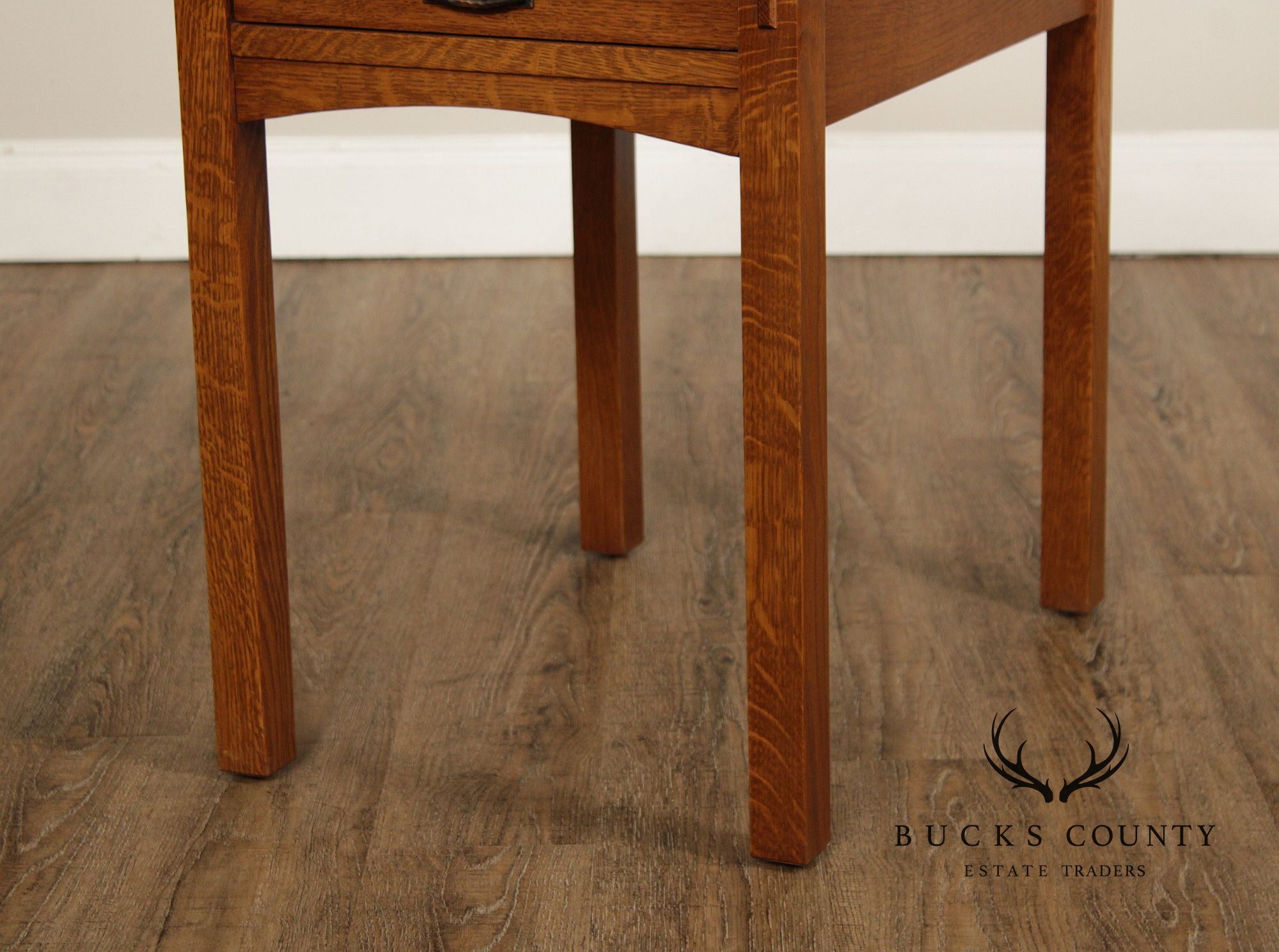 Stickley Mission Collection Oak Single Drawer End Table