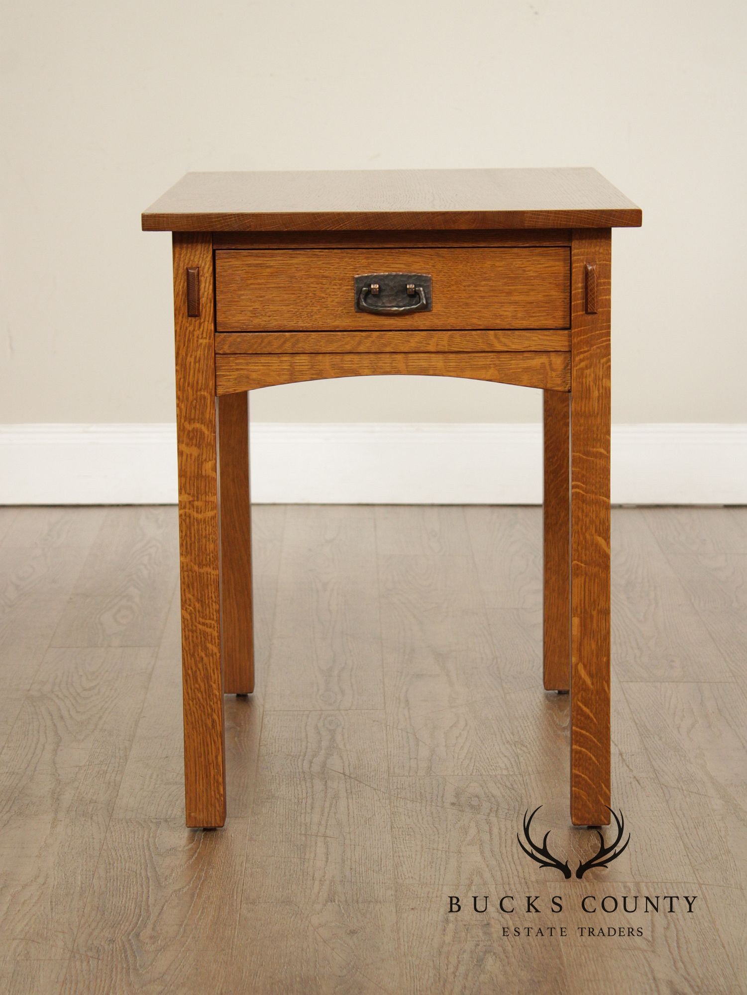 Stickley Mission Collection Oak Single Drawer End Table