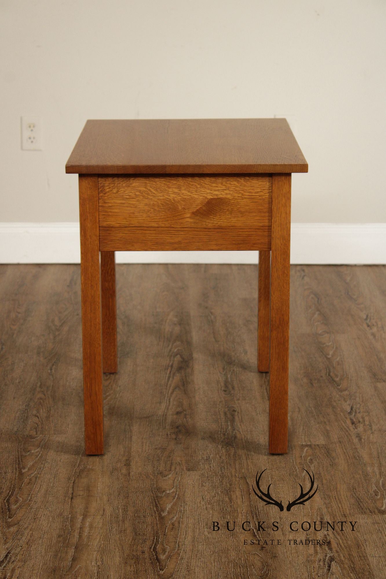 Stickley Mission Collection Oak Single Drawer End Table