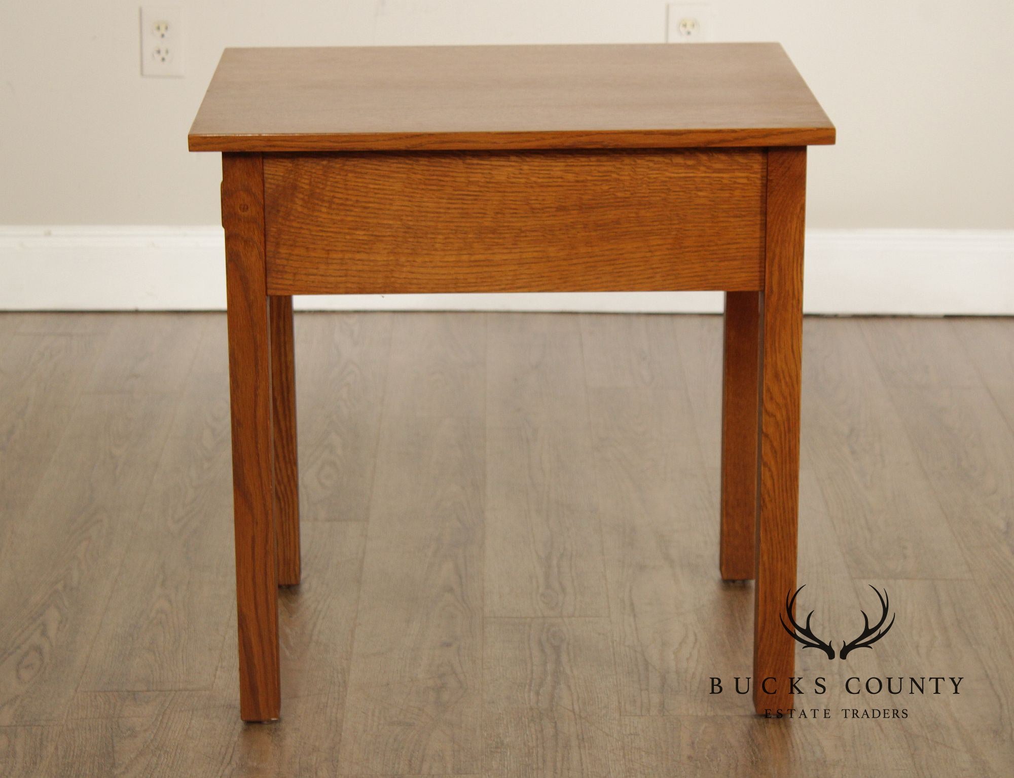 Stickley Mission Collection Oak Single Drawer End Table