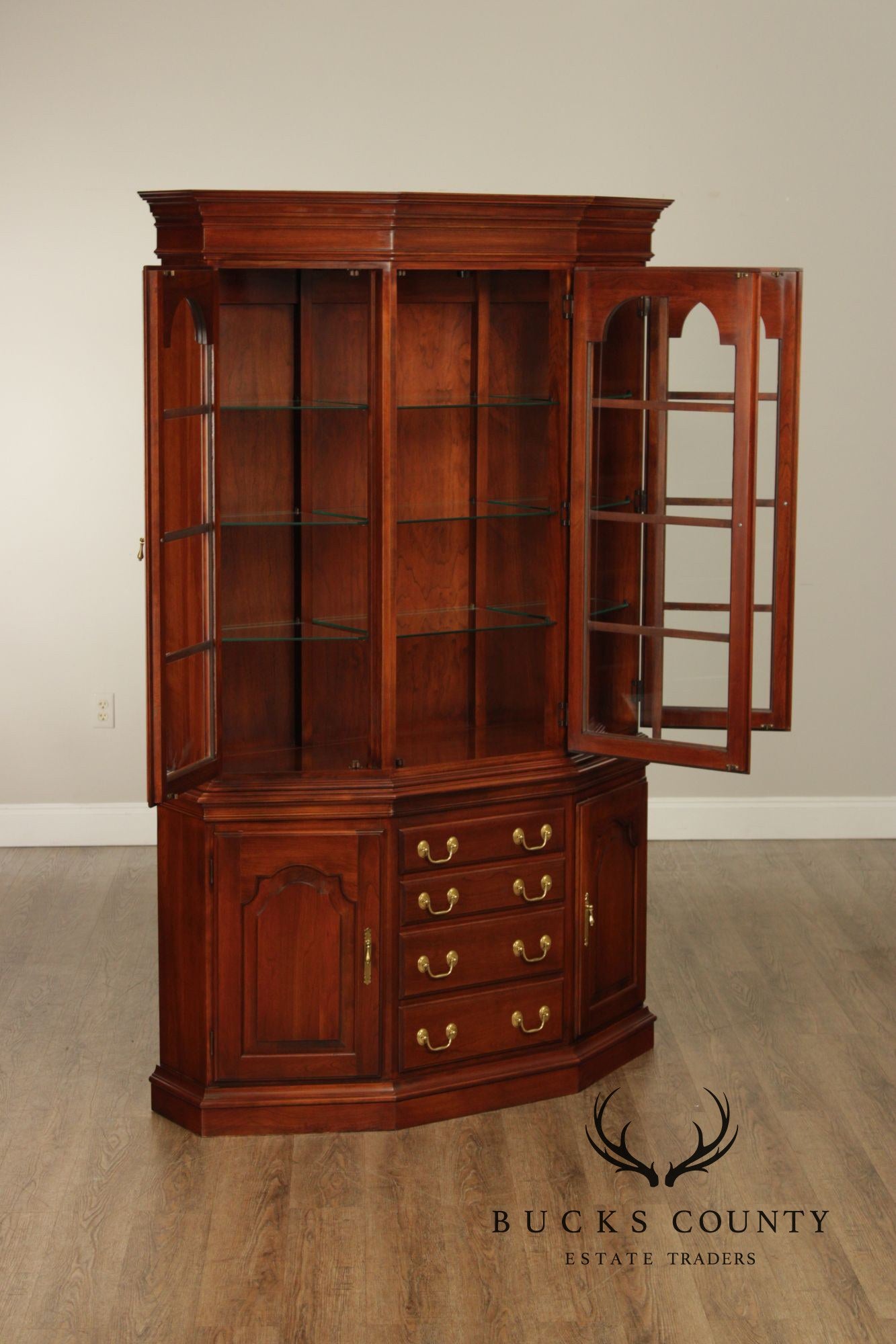 Harden Georgian Style Cherry China Cabinet