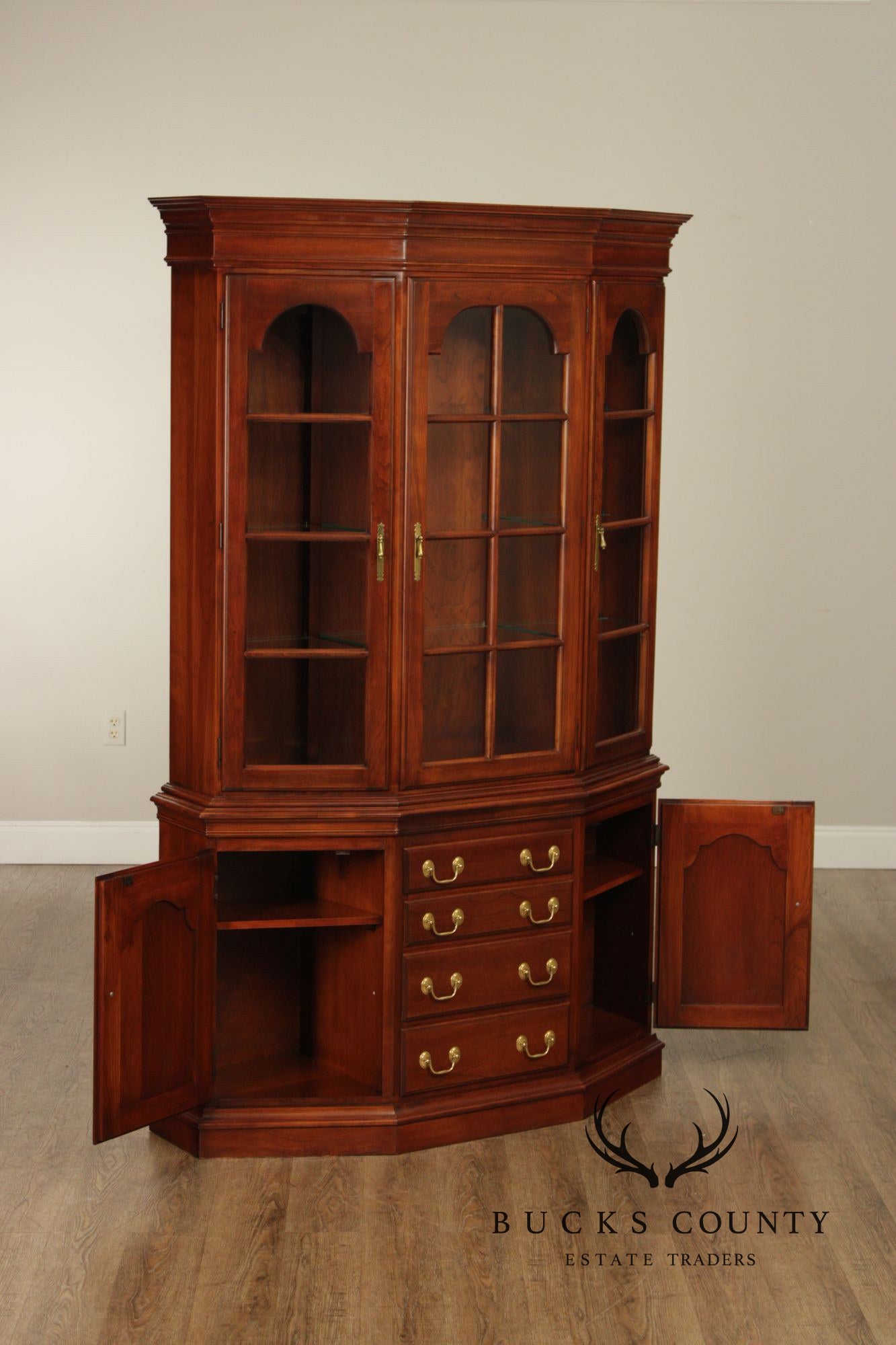 Harden Georgian Style Cherry China Cabinet