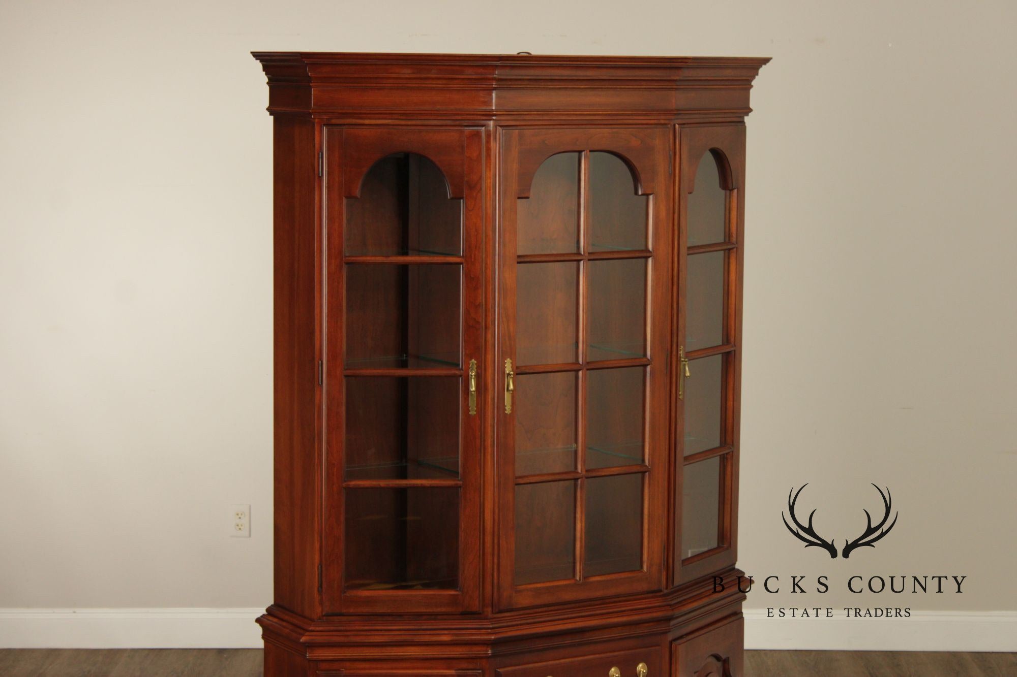 Harden Georgian Style Cherry China Cabinet
