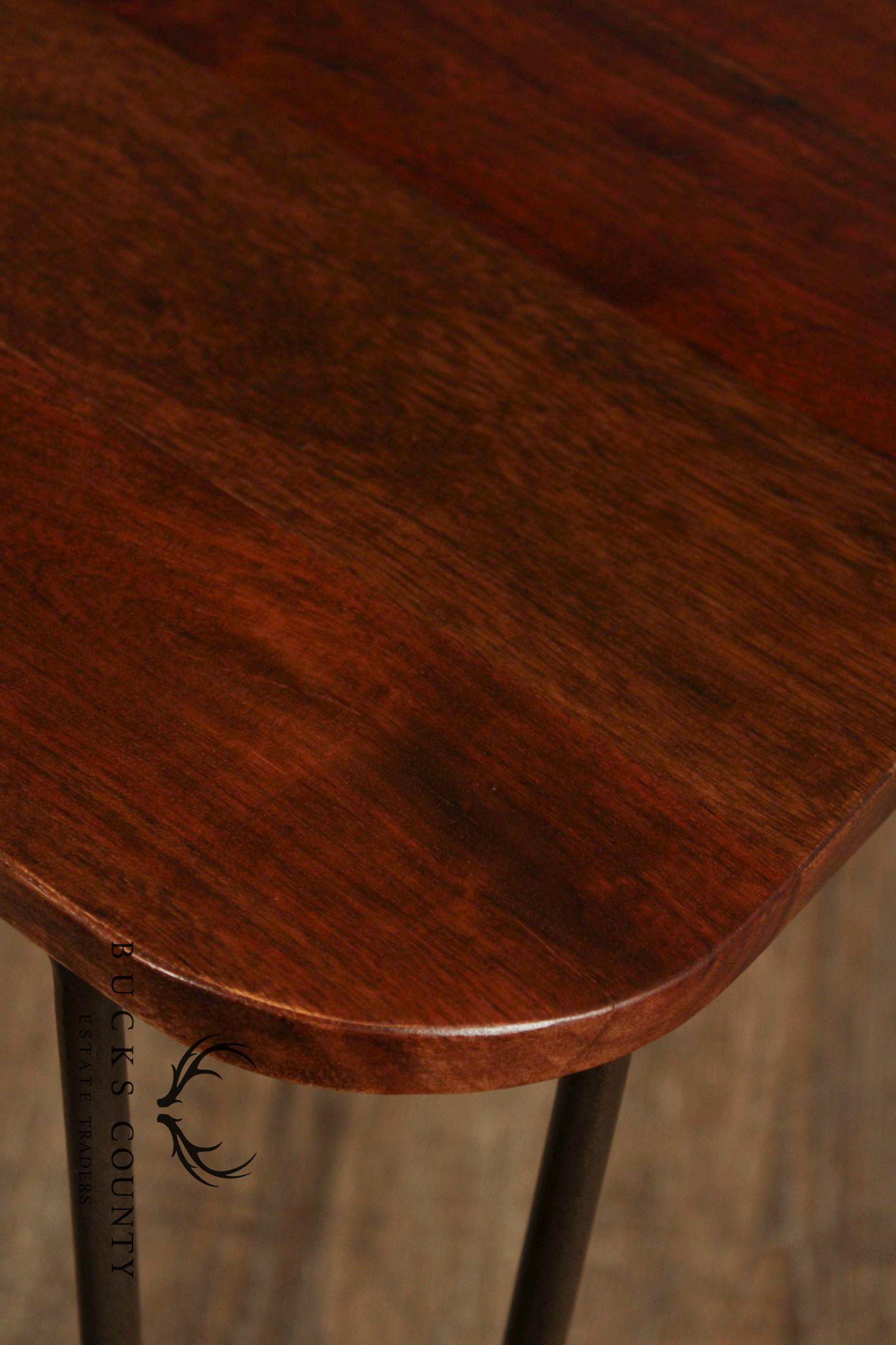 Mid Century Modern Style Set of Six Live Edge Dining Chairs