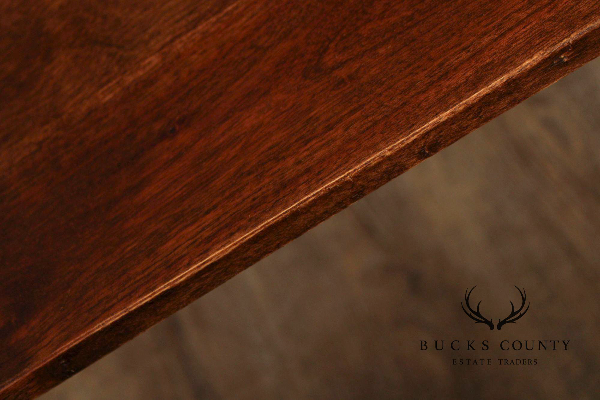 Mid Century Modern Style Set of Six Live Edge Dining Chairs