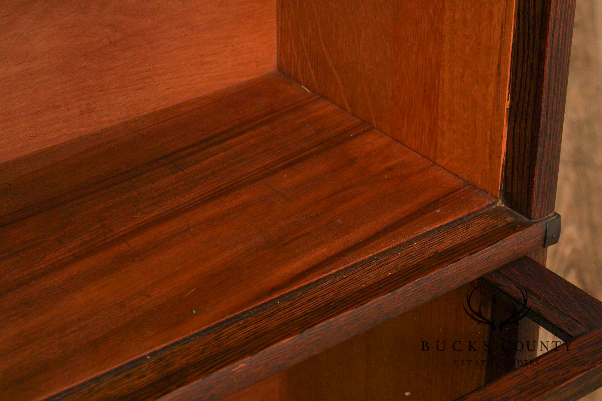 Globe Wernicke Antique Oak Three-Stack Barrister Bookcase