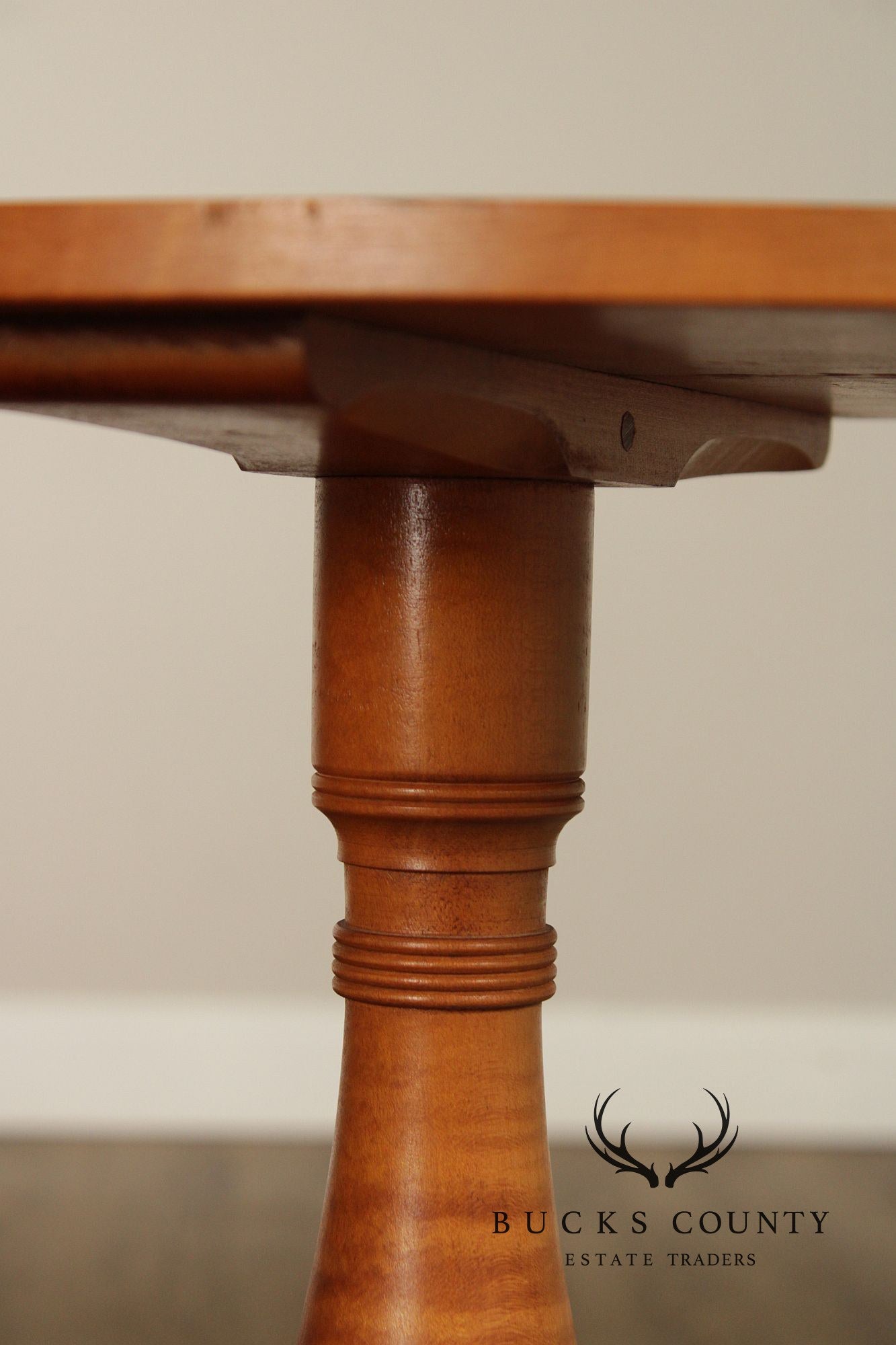 Federal Style Bench Made Tiger Maple Candlestand