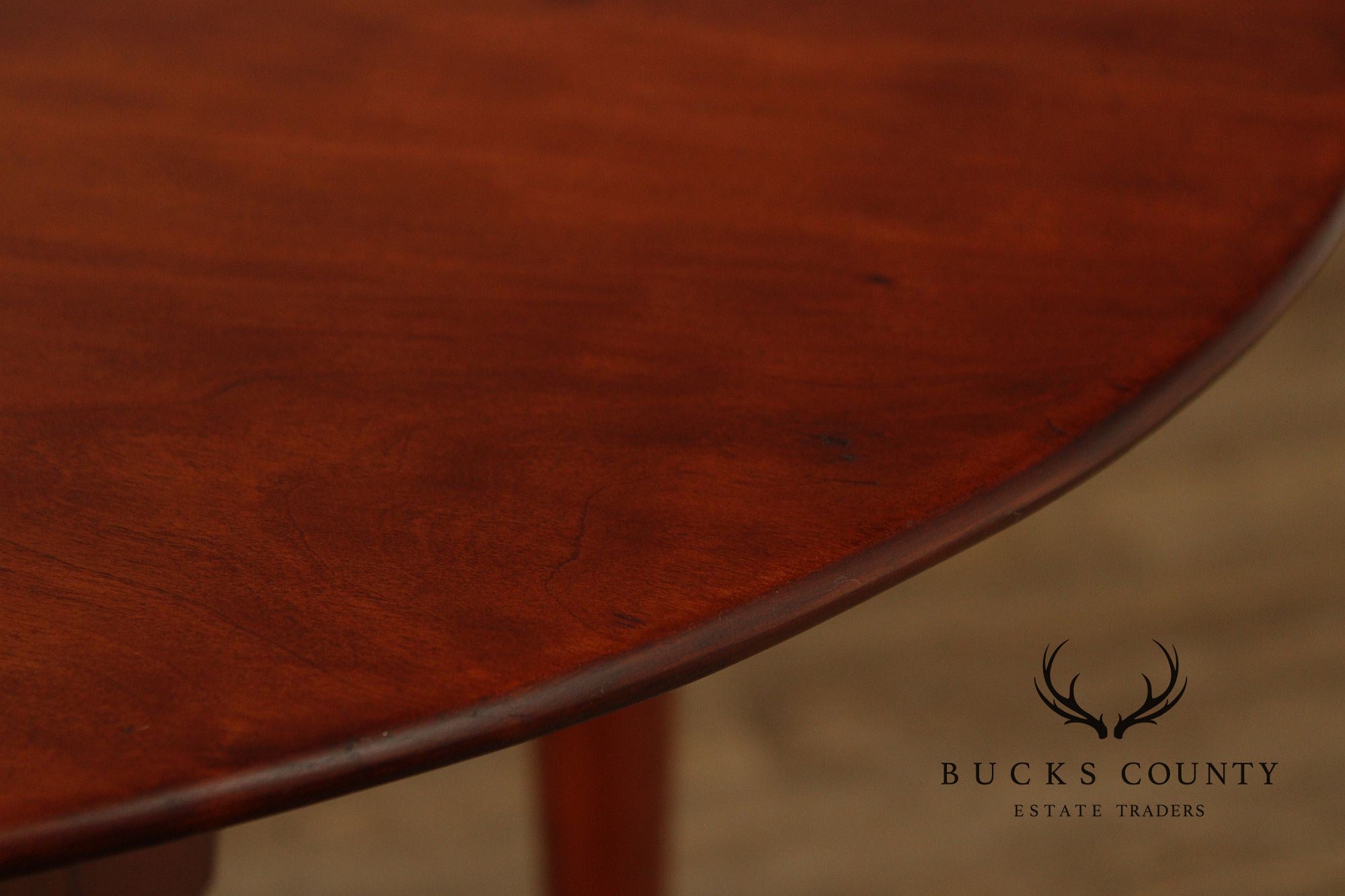 Eldred Wheeler Queen Anne Style Oval Cherry Side Table
