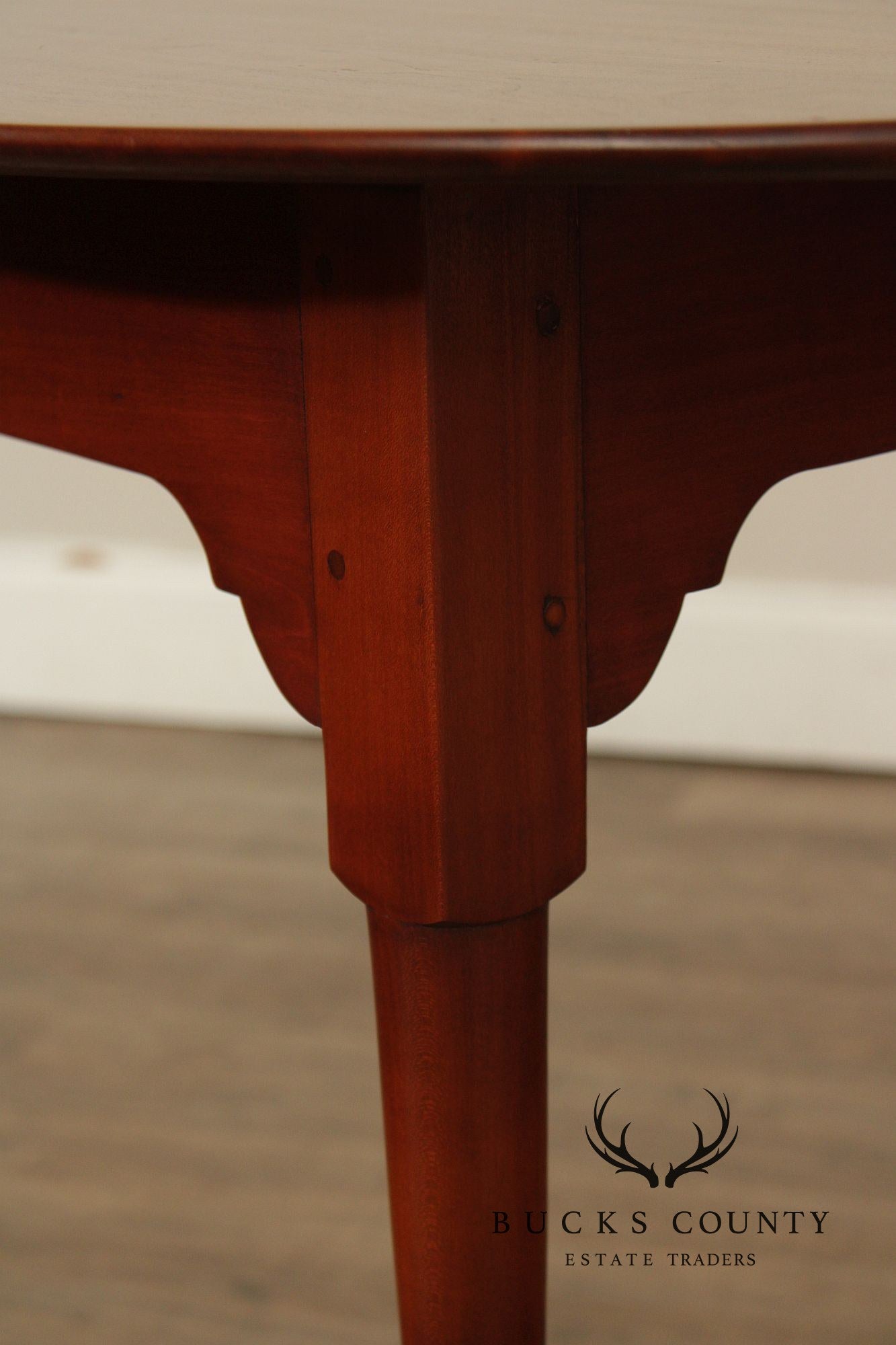 Eldred Wheeler Queen Anne Style Oval Cherry Side Table