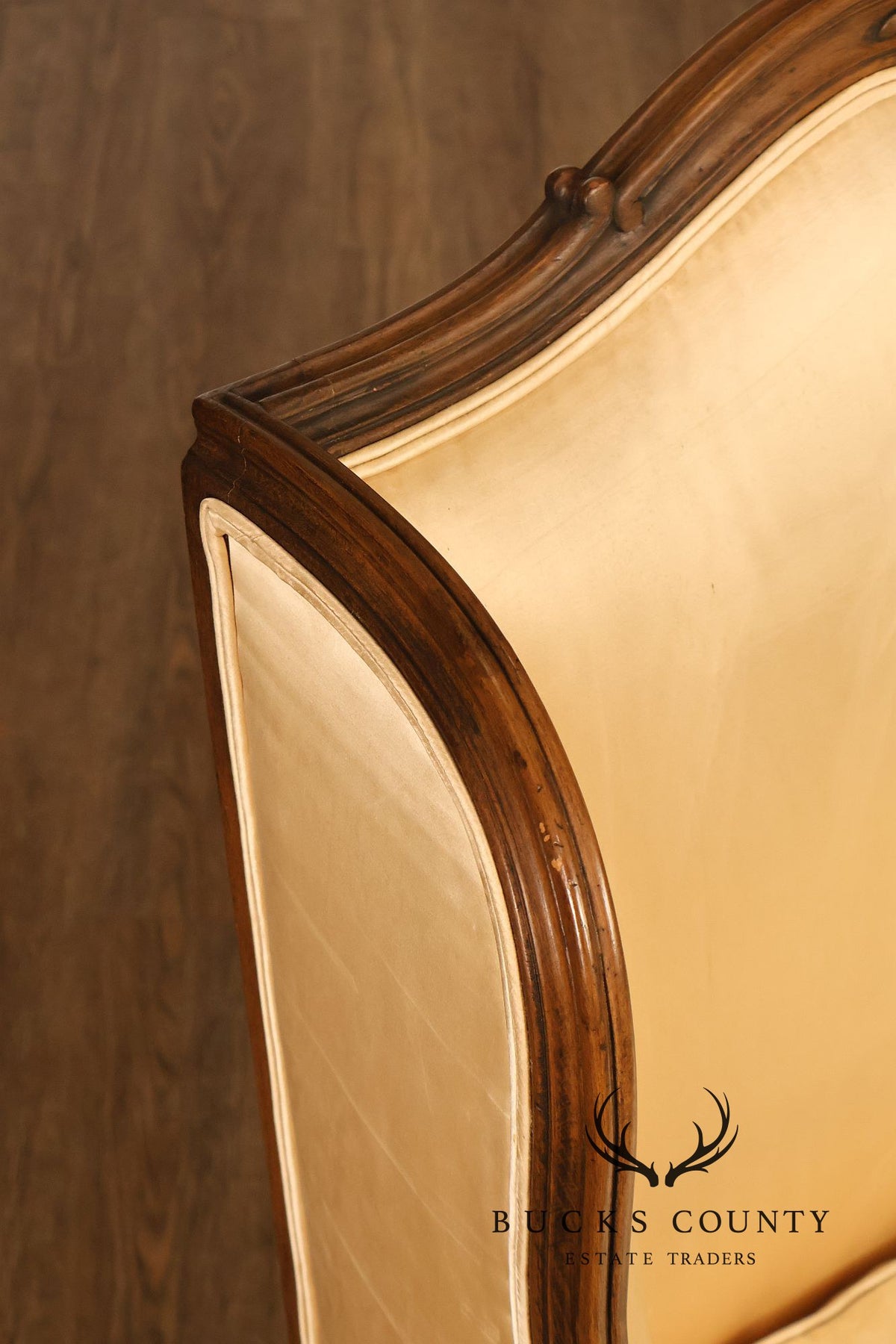 French Louis XV Style Wingback Bergere Chair