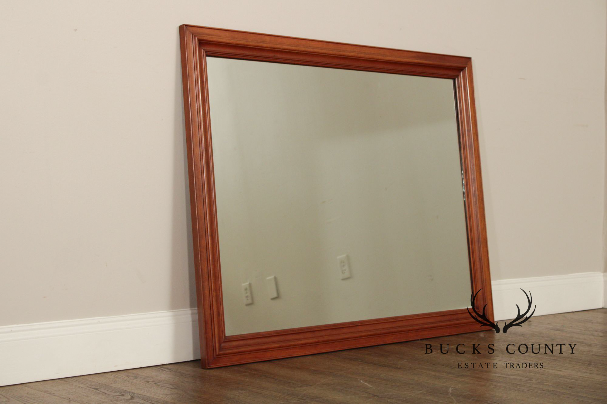 Kling Furniture Vintage Cherry Frame Rectangular Wall Mirror