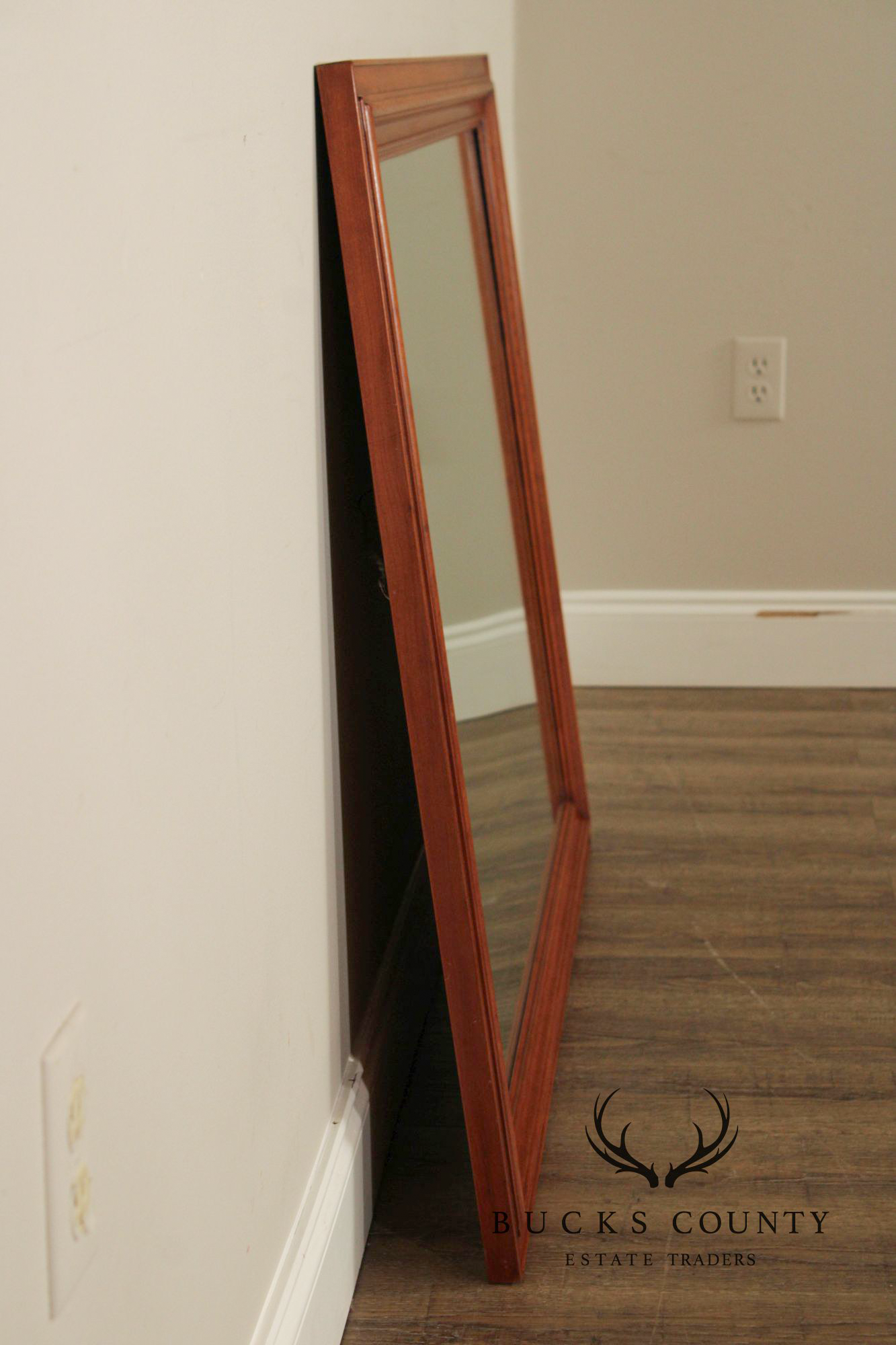 Kling Furniture Vintage Cherry Frame Rectangular Wall Mirror