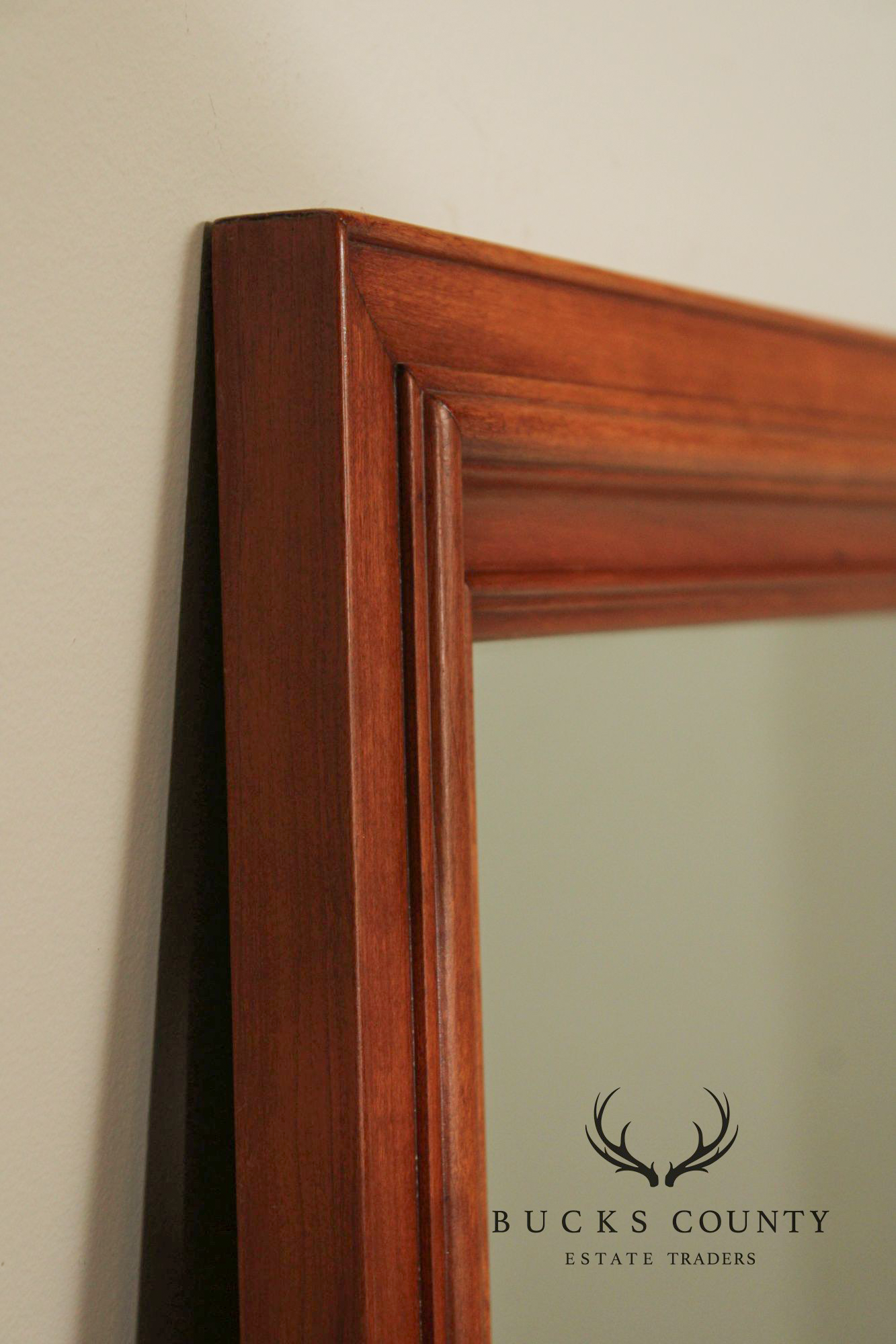 Kling Furniture Vintage Cherry Frame Rectangular Wall Mirror