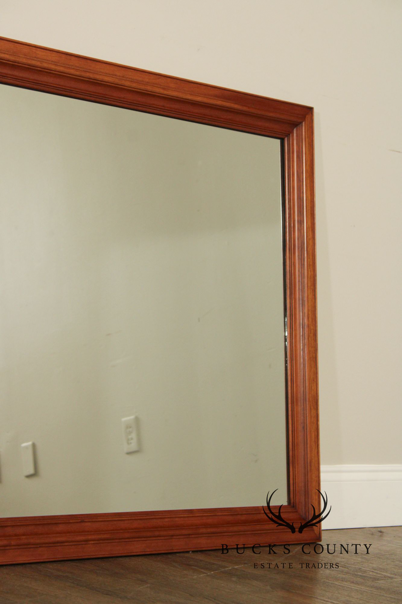 Kling Furniture Vintage Cherry Frame Rectangular Wall Mirror