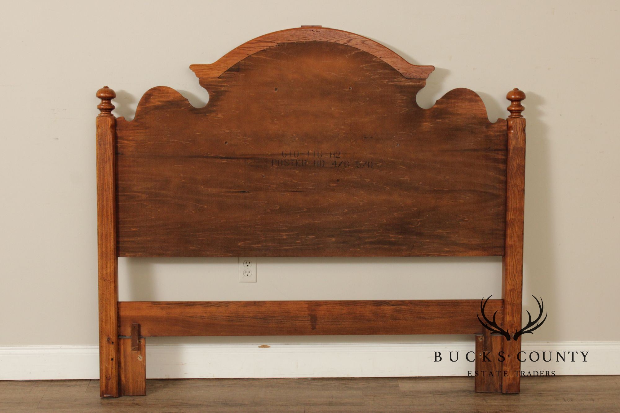 Lexington Victorian Style Carved Oak Queen Headboard