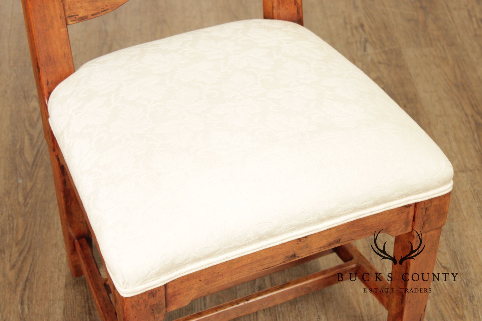 Bausman Set Of Six French Country Provincial Ladder Back Dining Chairs