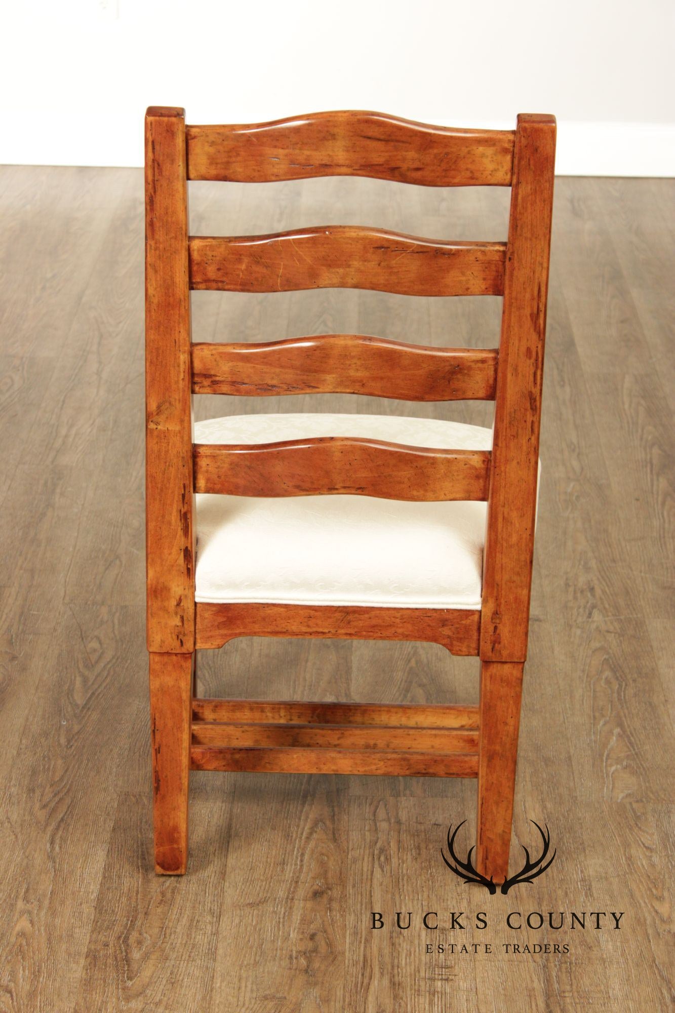 Bausman Set Of Six French Country Provincial Ladder Back Dining Chairs