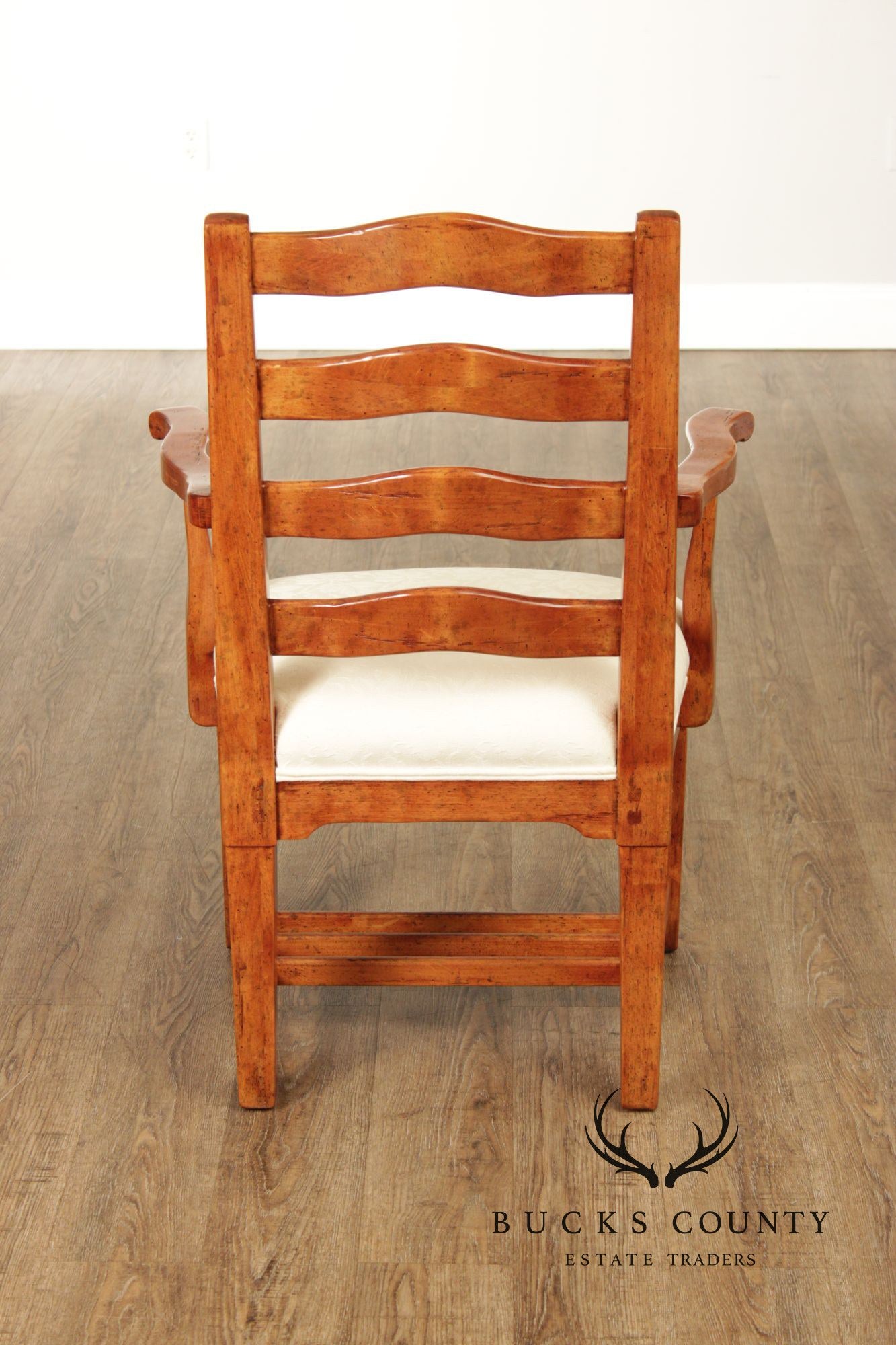 Bausman Set Of Six French Country Provincial Ladder Back Dining Chairs