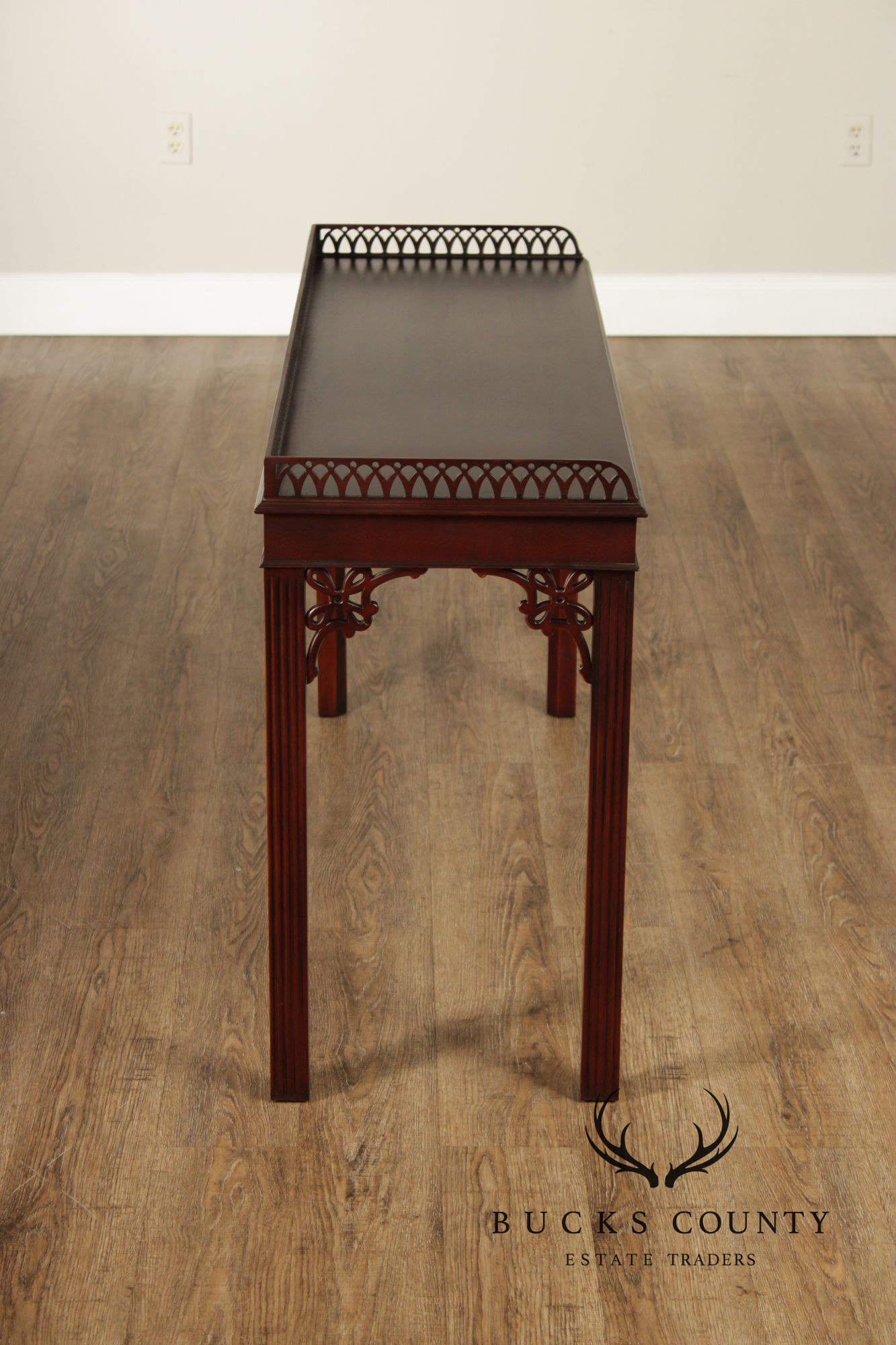 Wellington Hall Chinese Chippendale Style Mahogany Console table