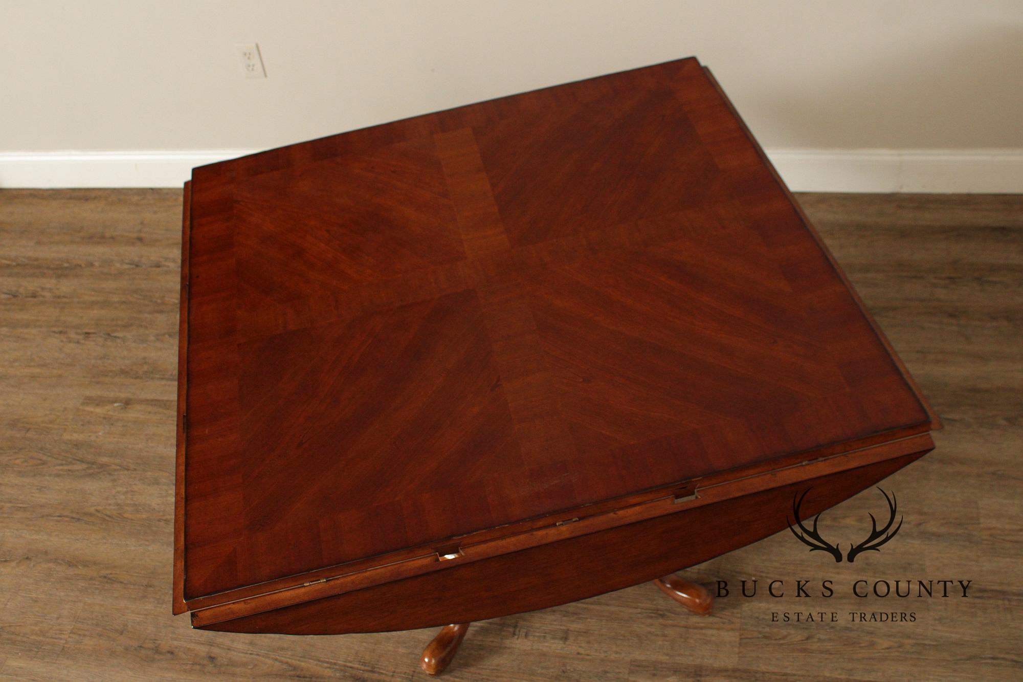Century Furniture Mahogany Drop-Leaf Game Table