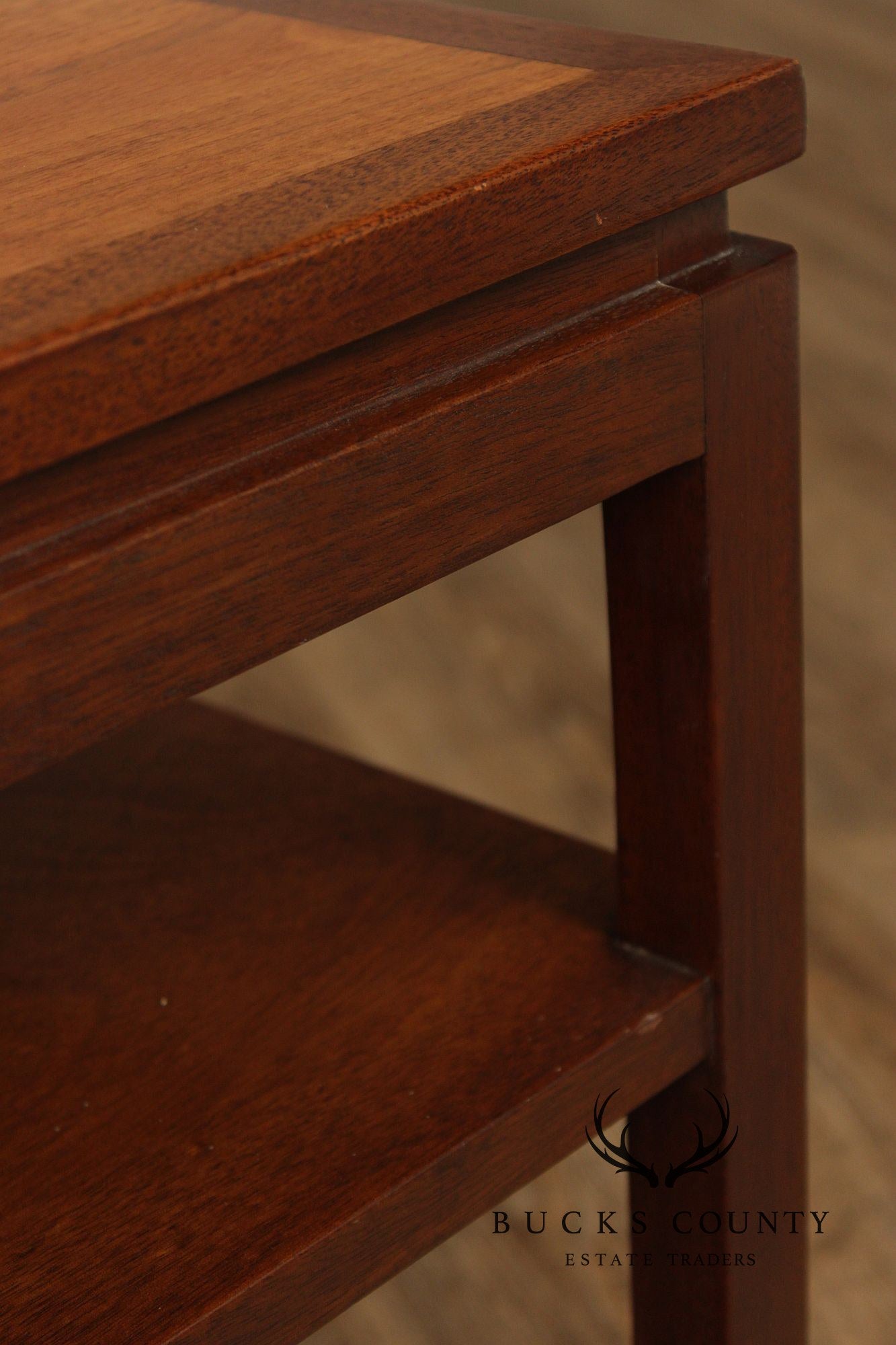 Edward Wormley for Dunbar Walnut And Brass Coffee Table