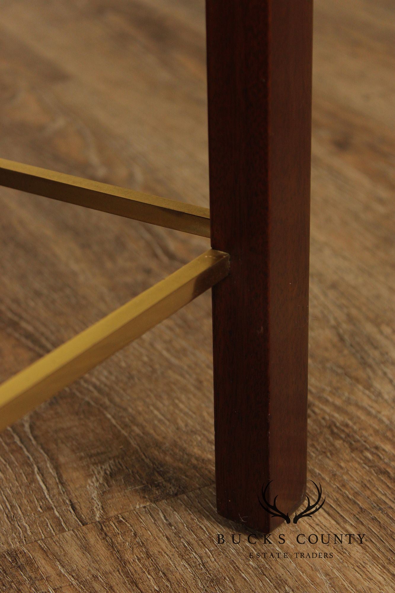 Edward Wormley for Dunbar Walnut And Brass Coffee Table