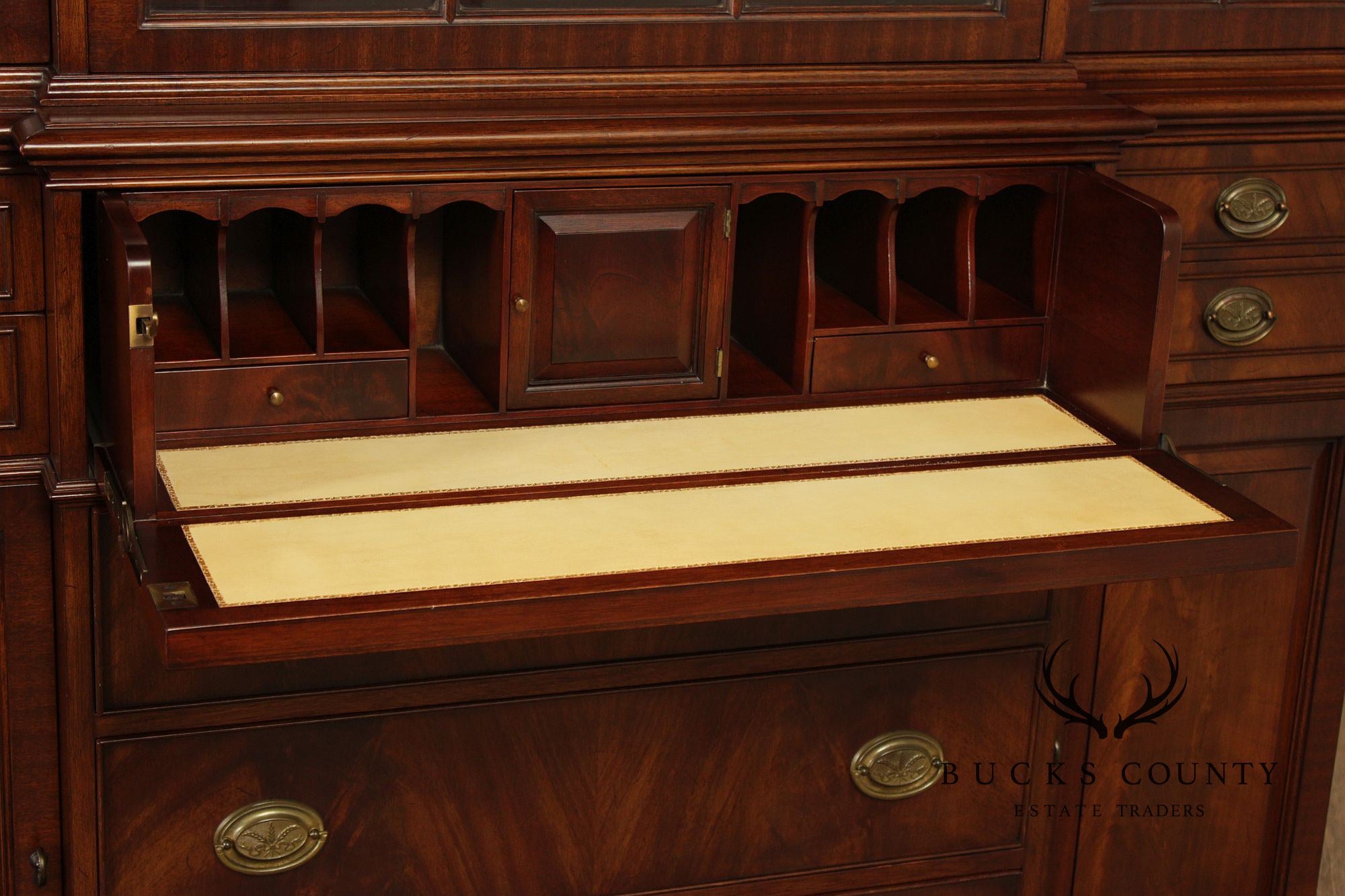 Colonial Treasure House Collection Georgian Style Mahogany Breakfront