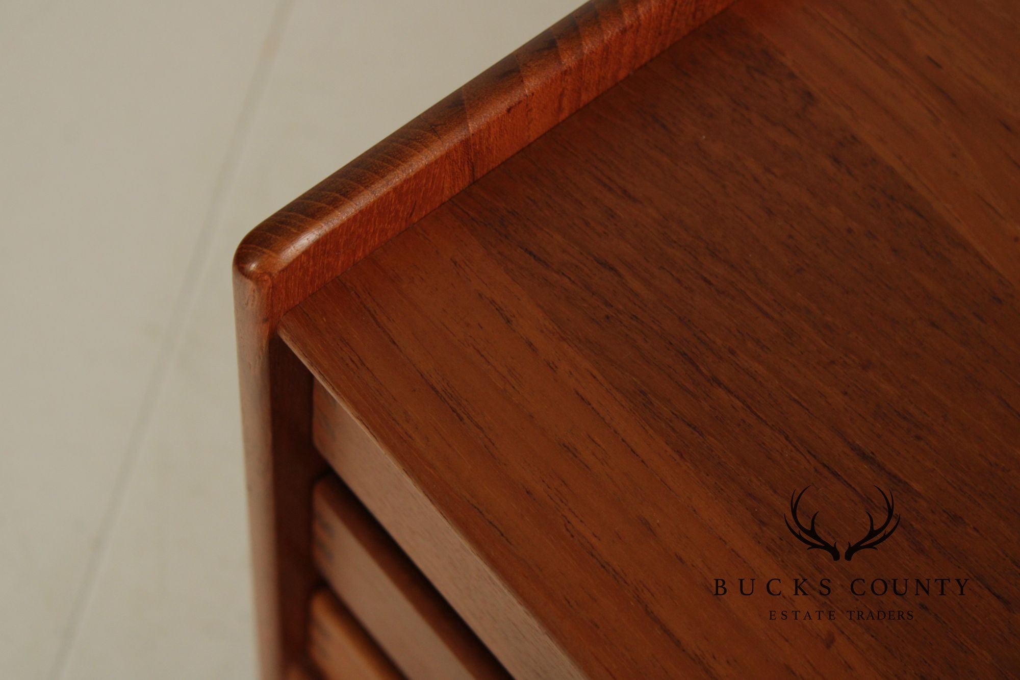 Mid-Century Danish Modern Teak 6-Drawer Desktop Organizer By N.A.E.