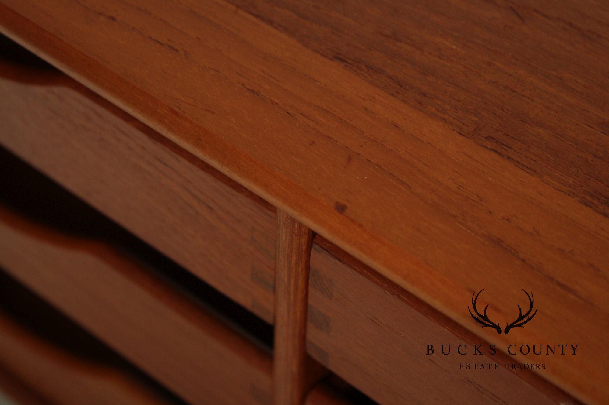 Mid-Century Danish Modern Teak 6-Drawer Desktop Organizer By N.A.E.