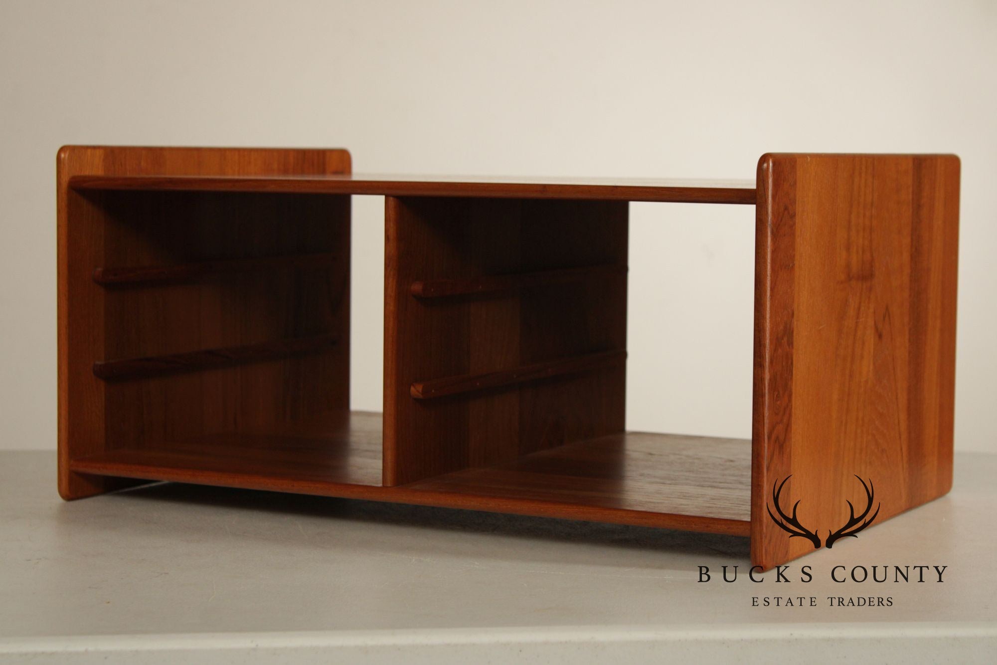 Mid-Century Danish Modern Teak 6-Drawer Desktop Organizer By N.A.E.