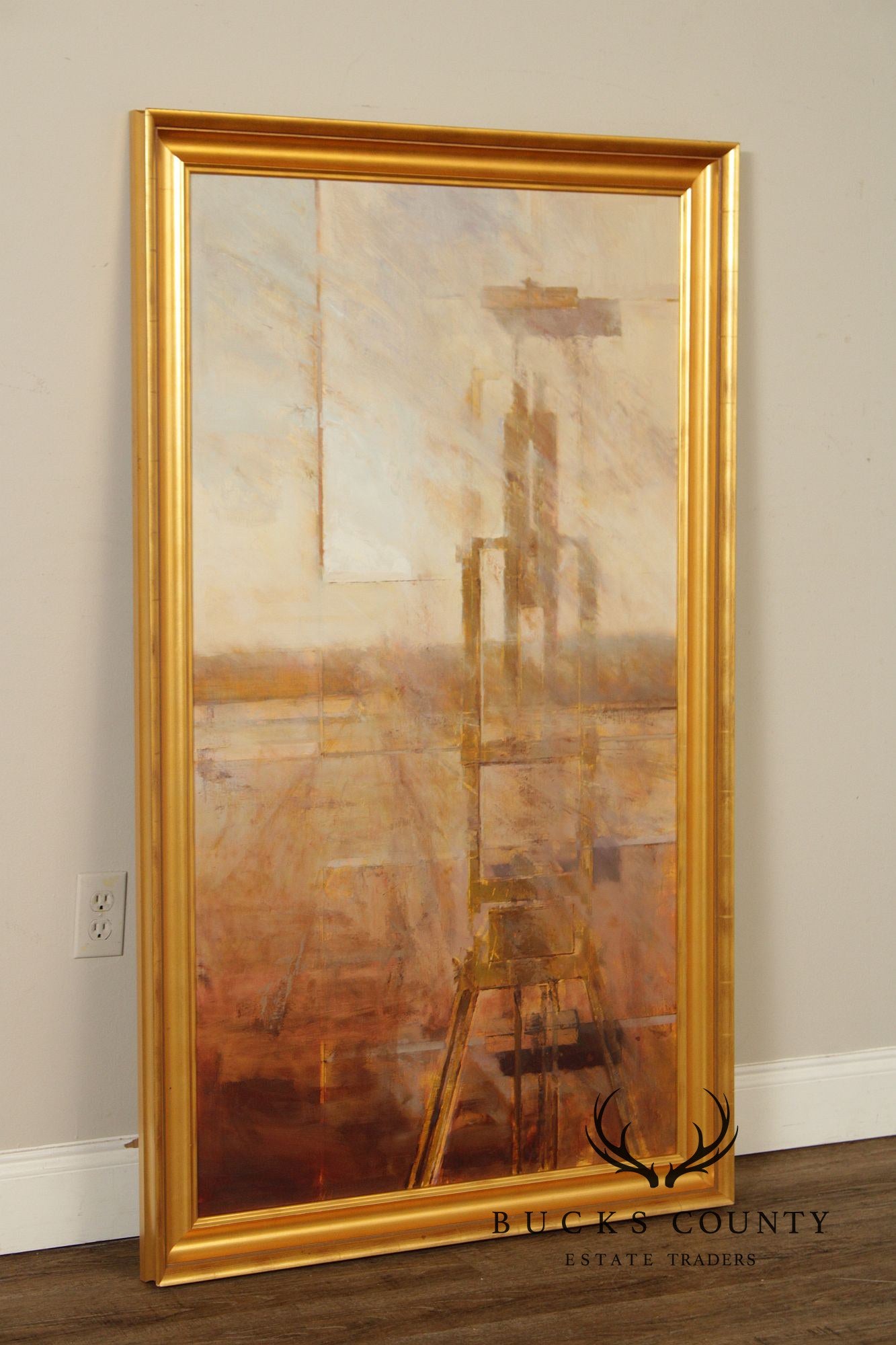 Michael Bartmann Oil Painting, Industrial Space II