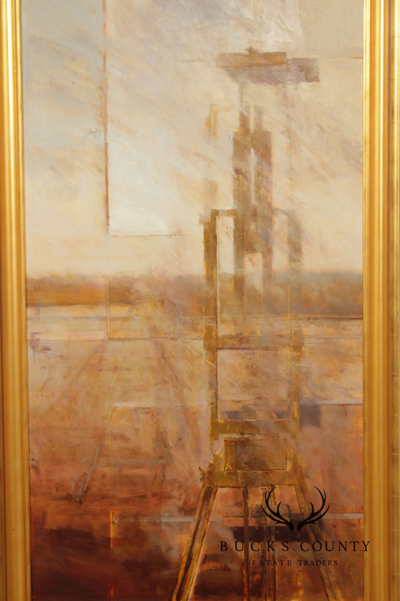 Michael Bartmann Oil Painting, Industrial Space II