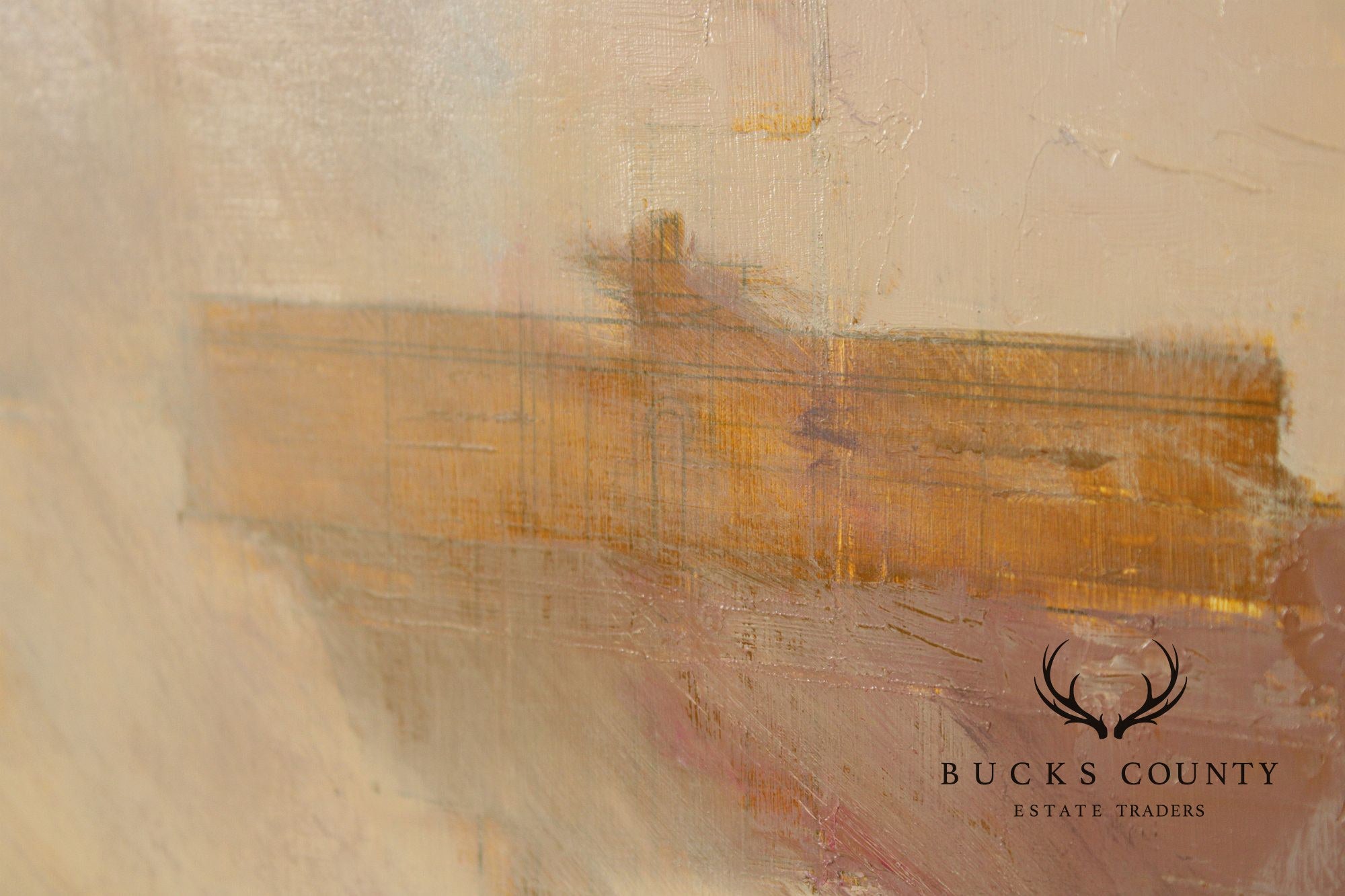 Michael Bartmann Oil Painting, Industrial Space II