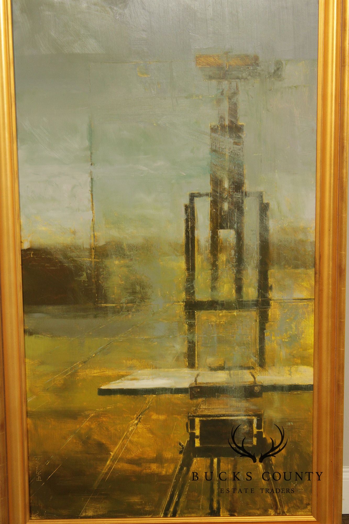Michael Bartmann Oil Painting, Industrial Space