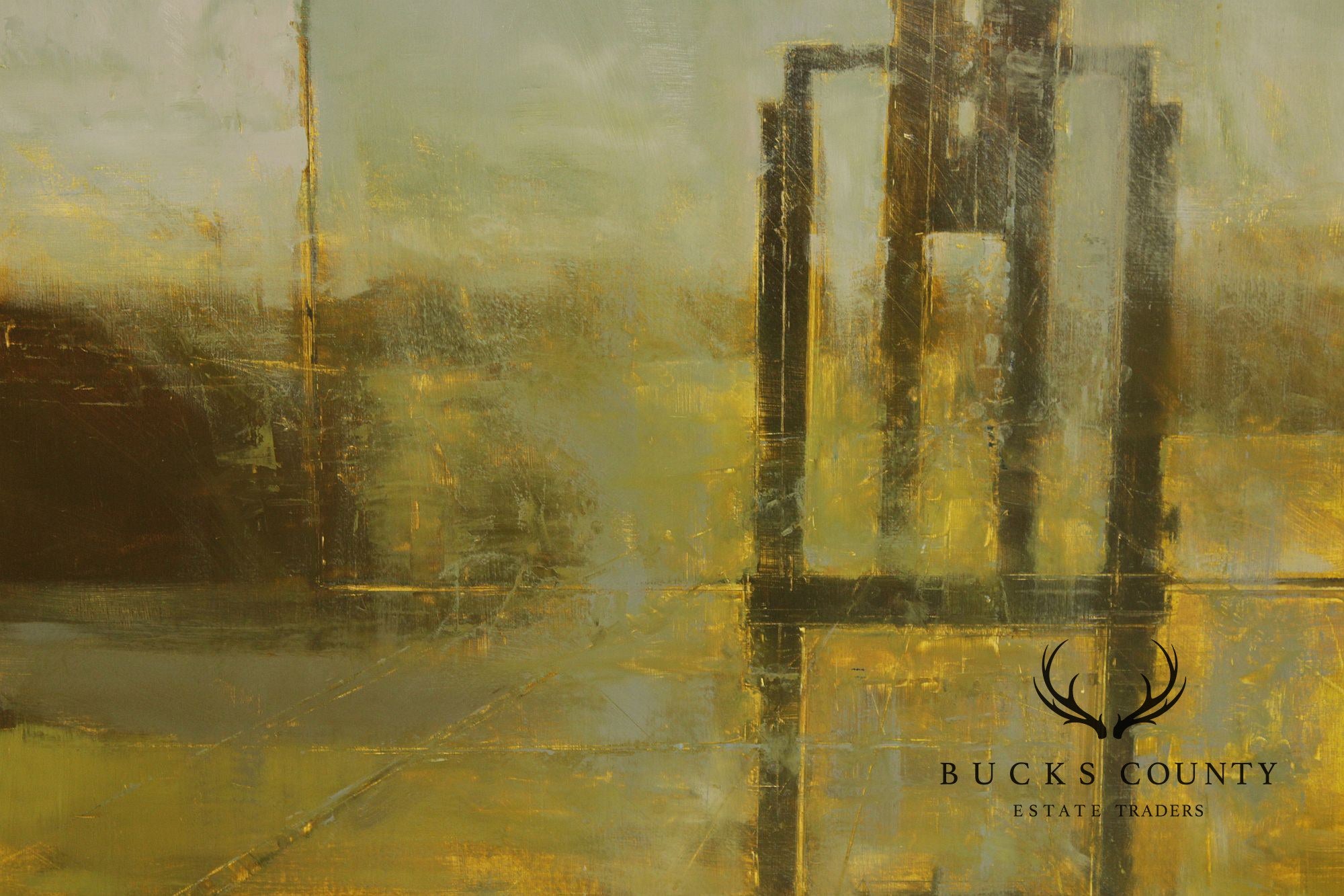 Michael Bartmann Oil Painting, Industrial Space