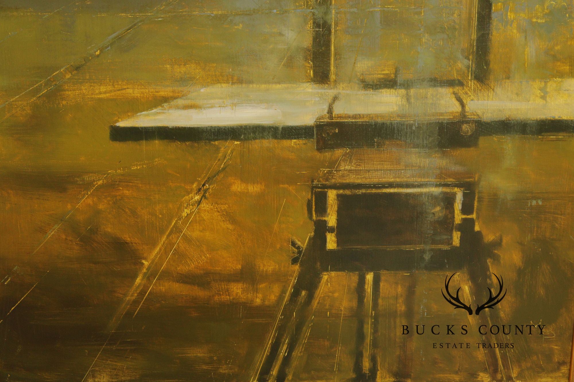 Michael Bartmann Oil Painting, Industrial Space