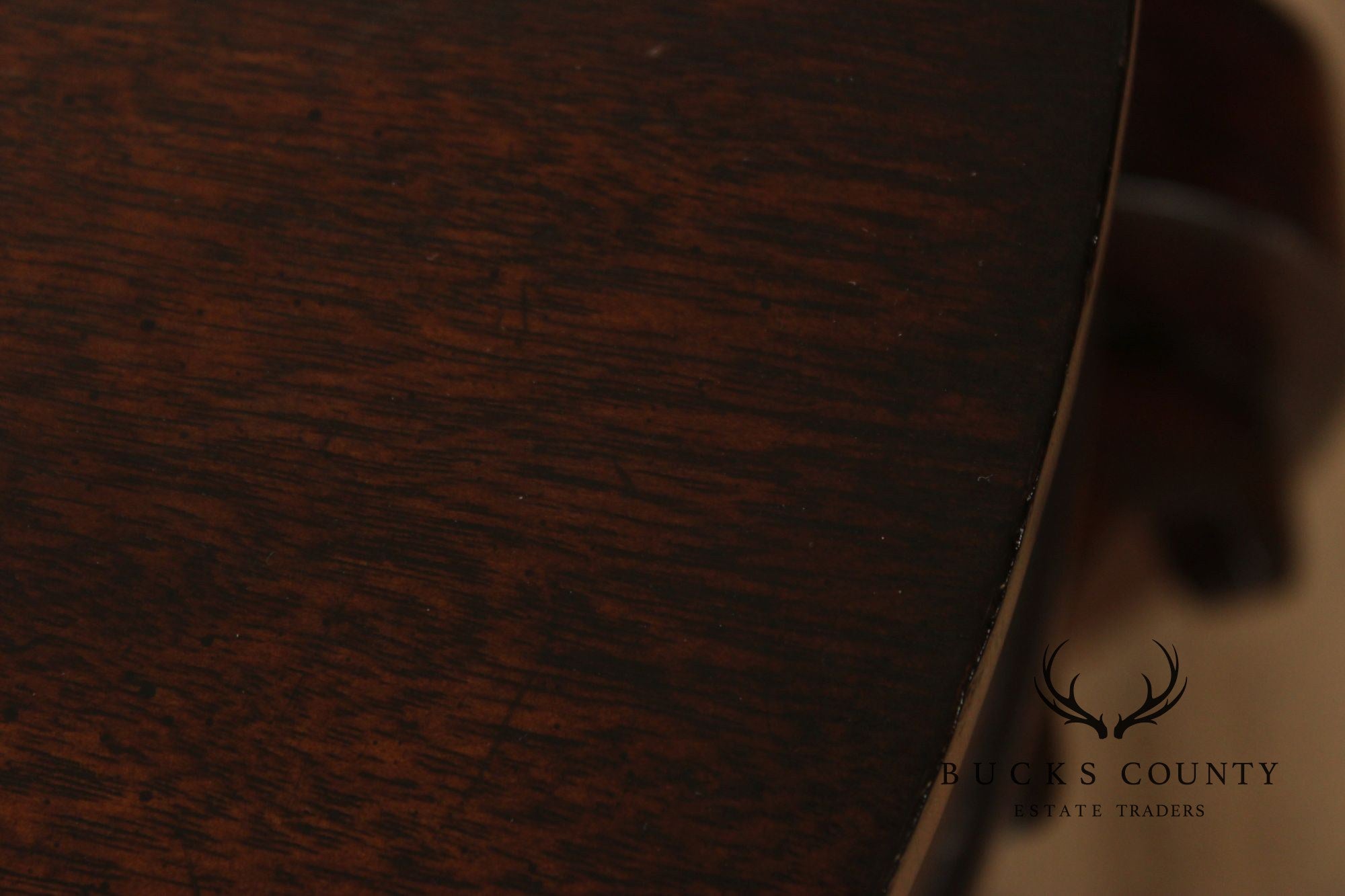 John-Richard 'European Crossroads' Round Mahogany Lamp Table