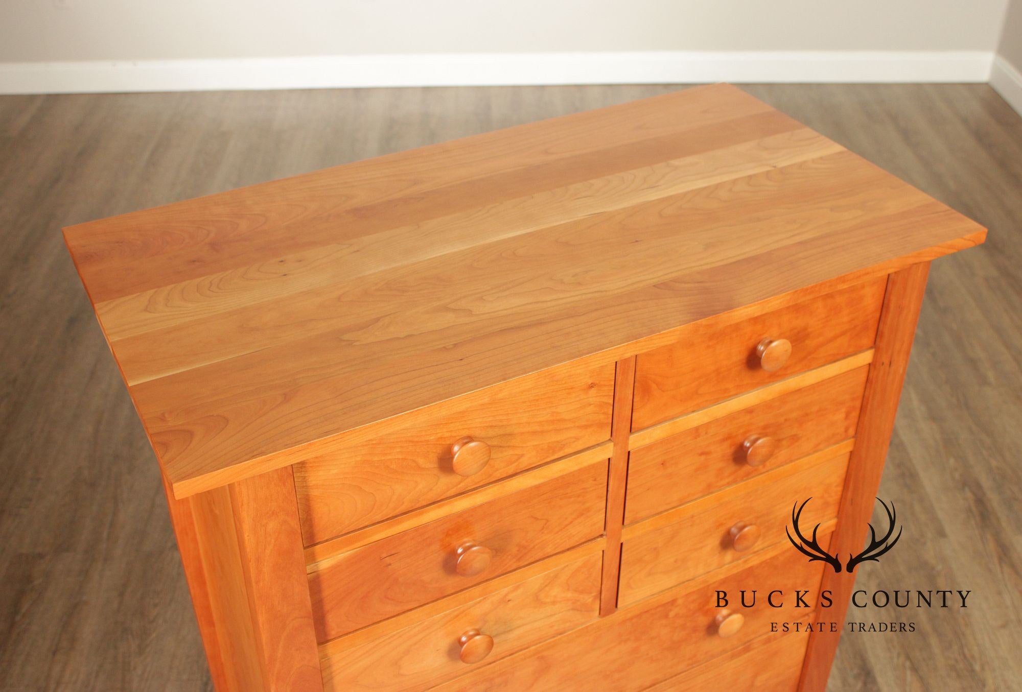 Stickley Mission Collection Harvey Ellis Nine-Drawer Cherry Tall Chest