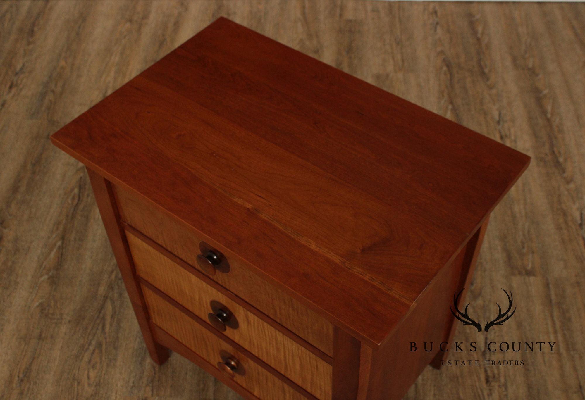Stickley Mission Collection Cherry Harvey Ellis Three Drawer Nightstand