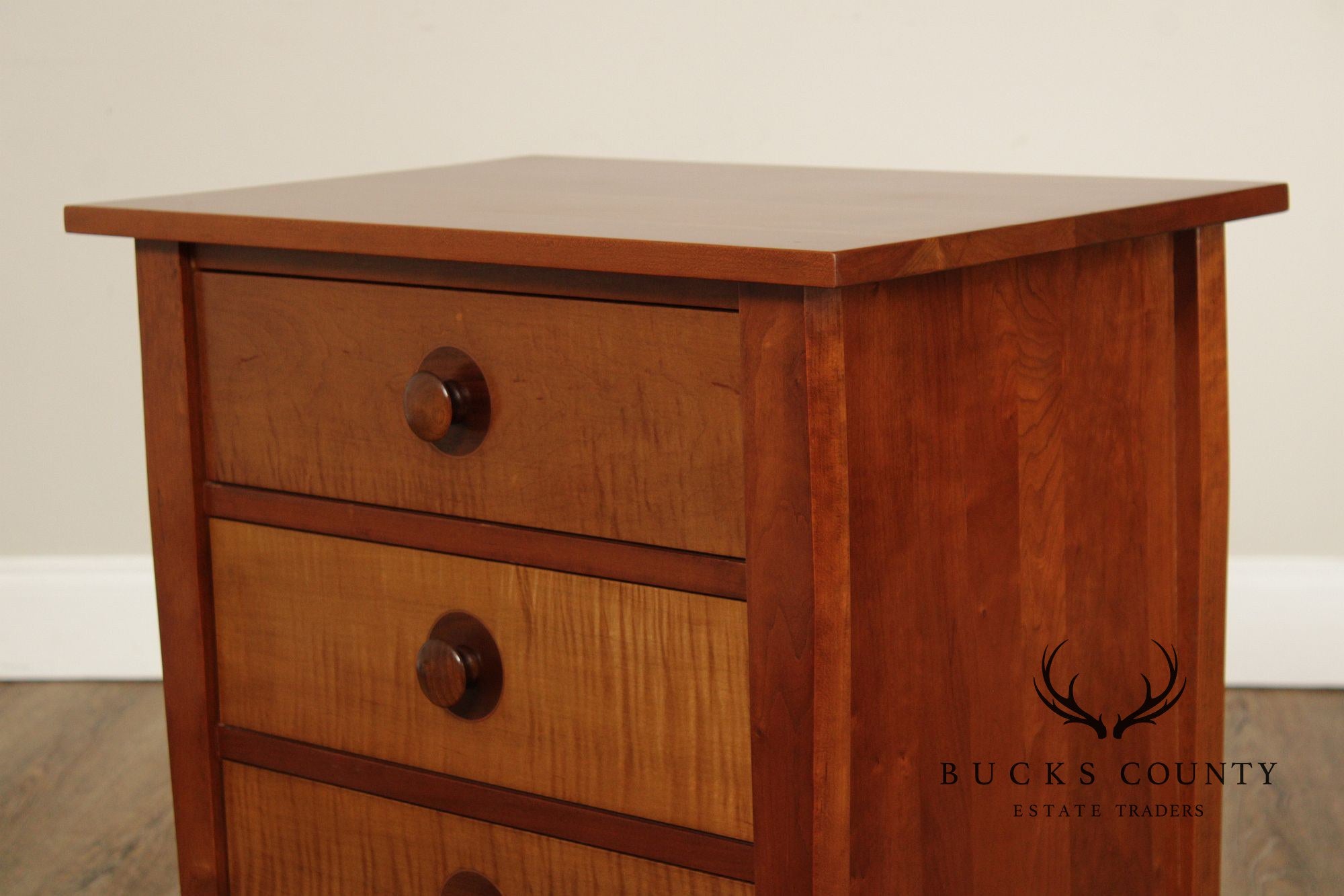 Stickley Mission Collection Cherry Harvey Ellis Three Drawer Nightstand