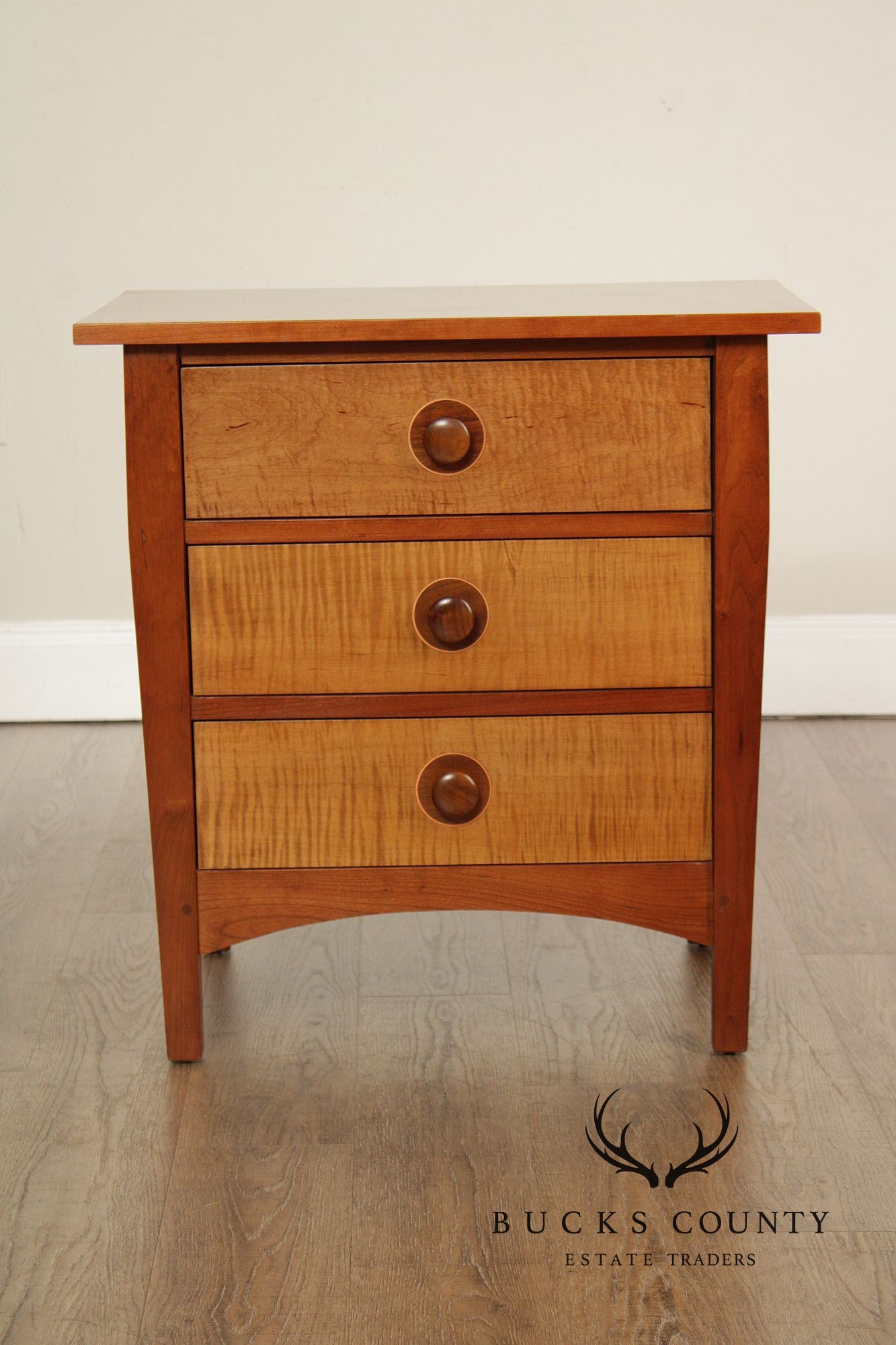 Stickley Mission Collection Cherry Harvey Ellis Three Drawer Nightstand
