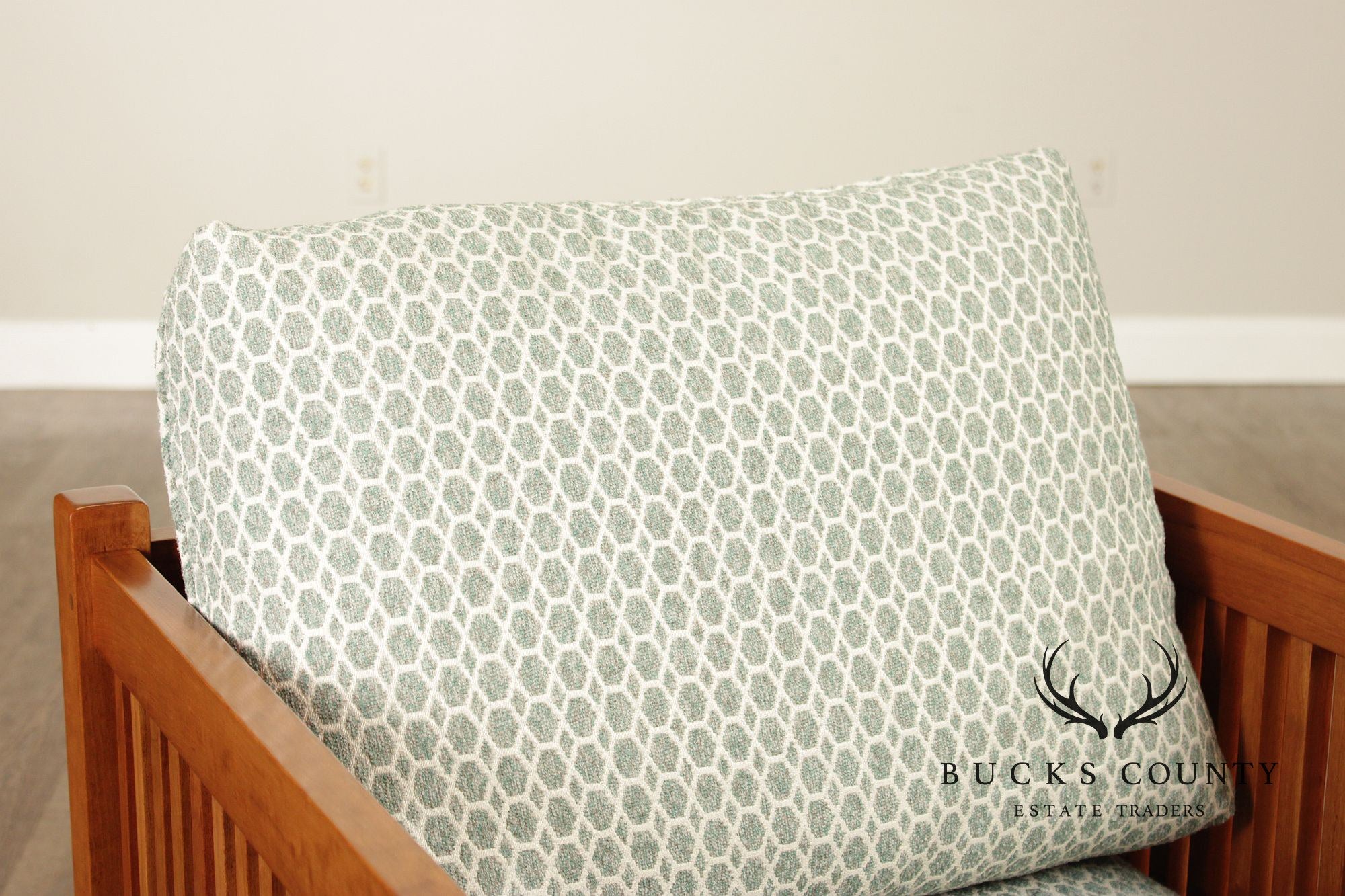 Stickley Pair Mission Style Cherry Spindle Lounge Chairs