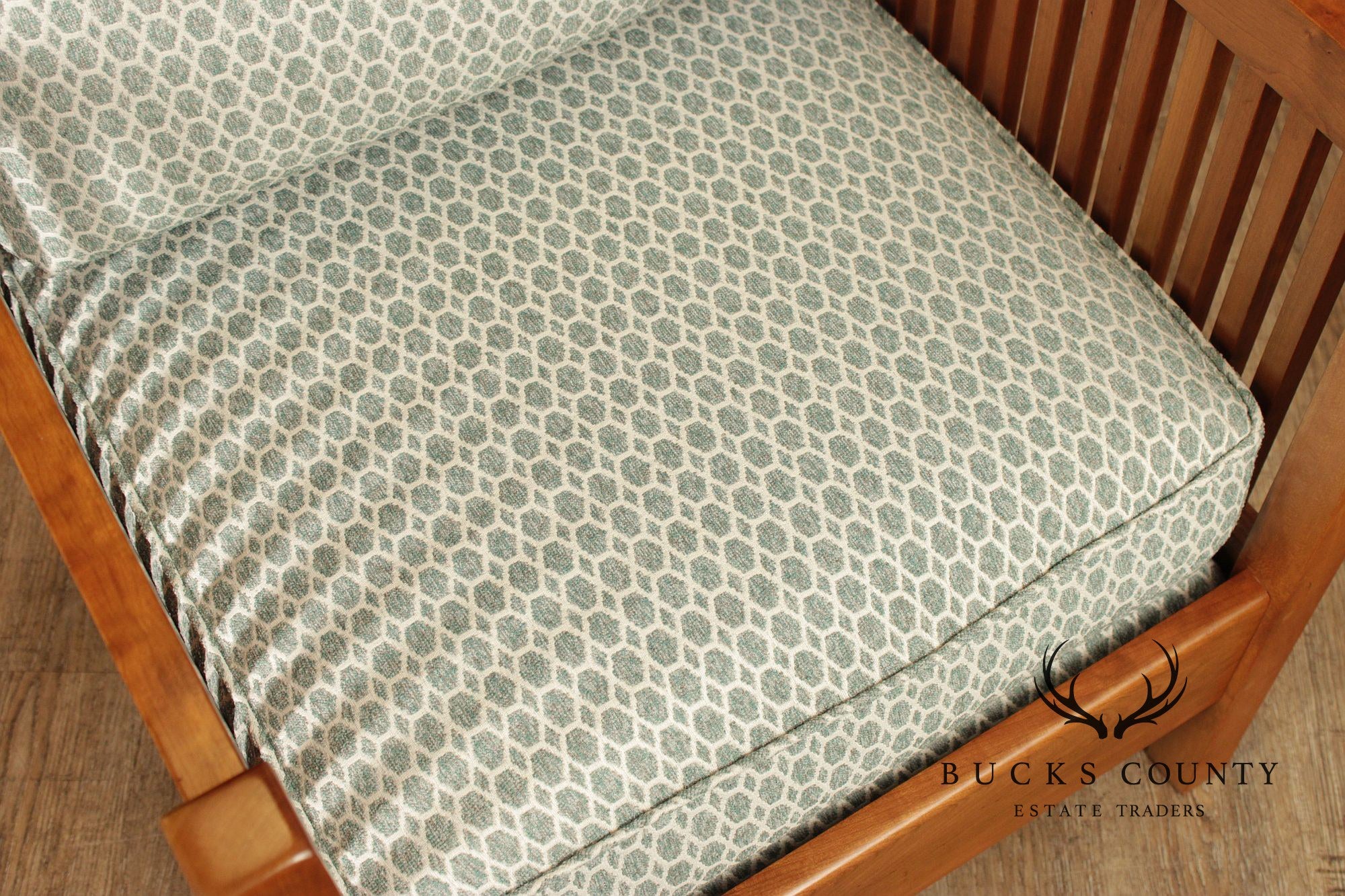 Stickley Pair Mission Style Cherry Spindle Lounge Chairs