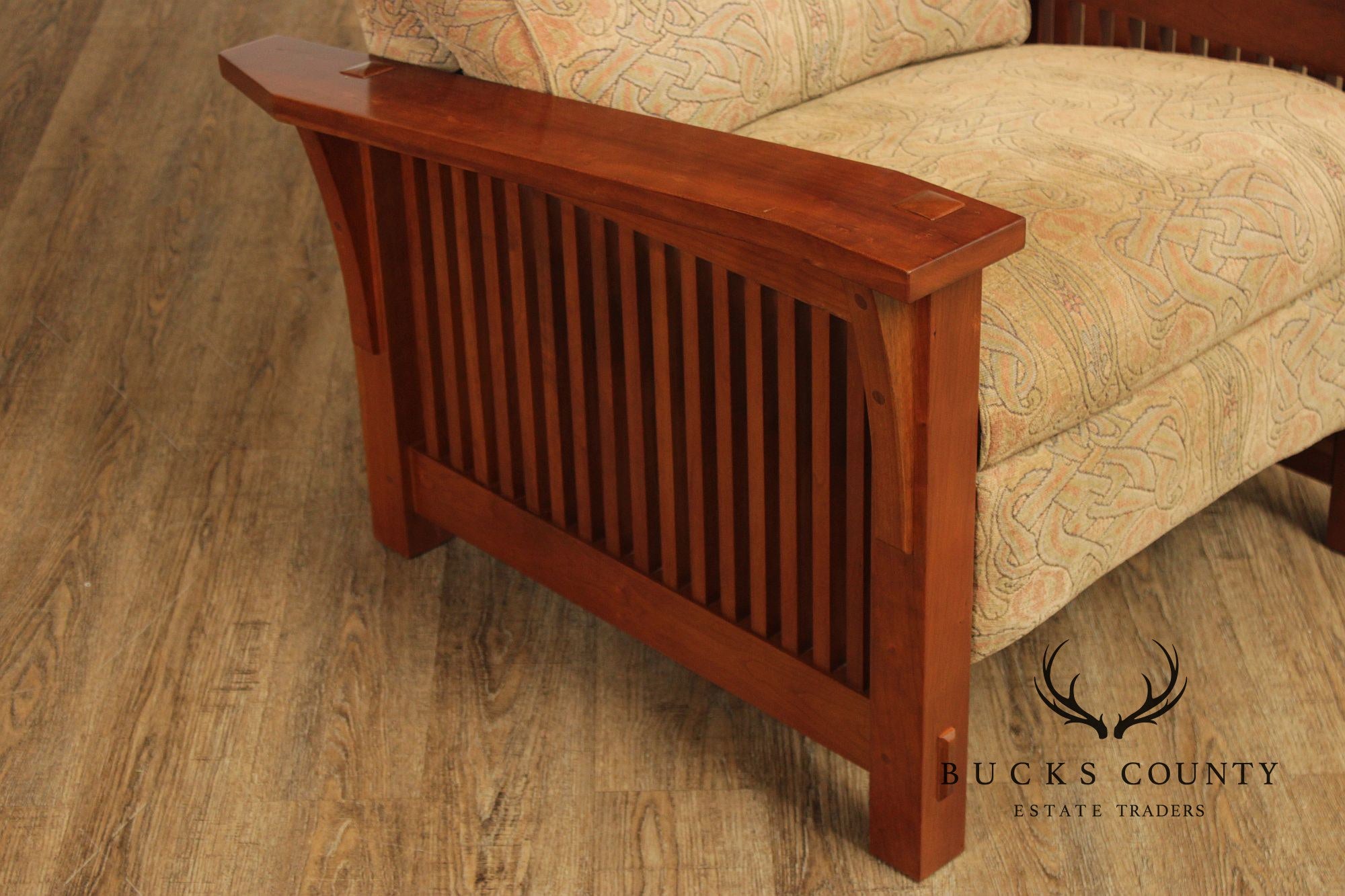 Stickley Mission Collection Cherry Spindle Morris Recliner