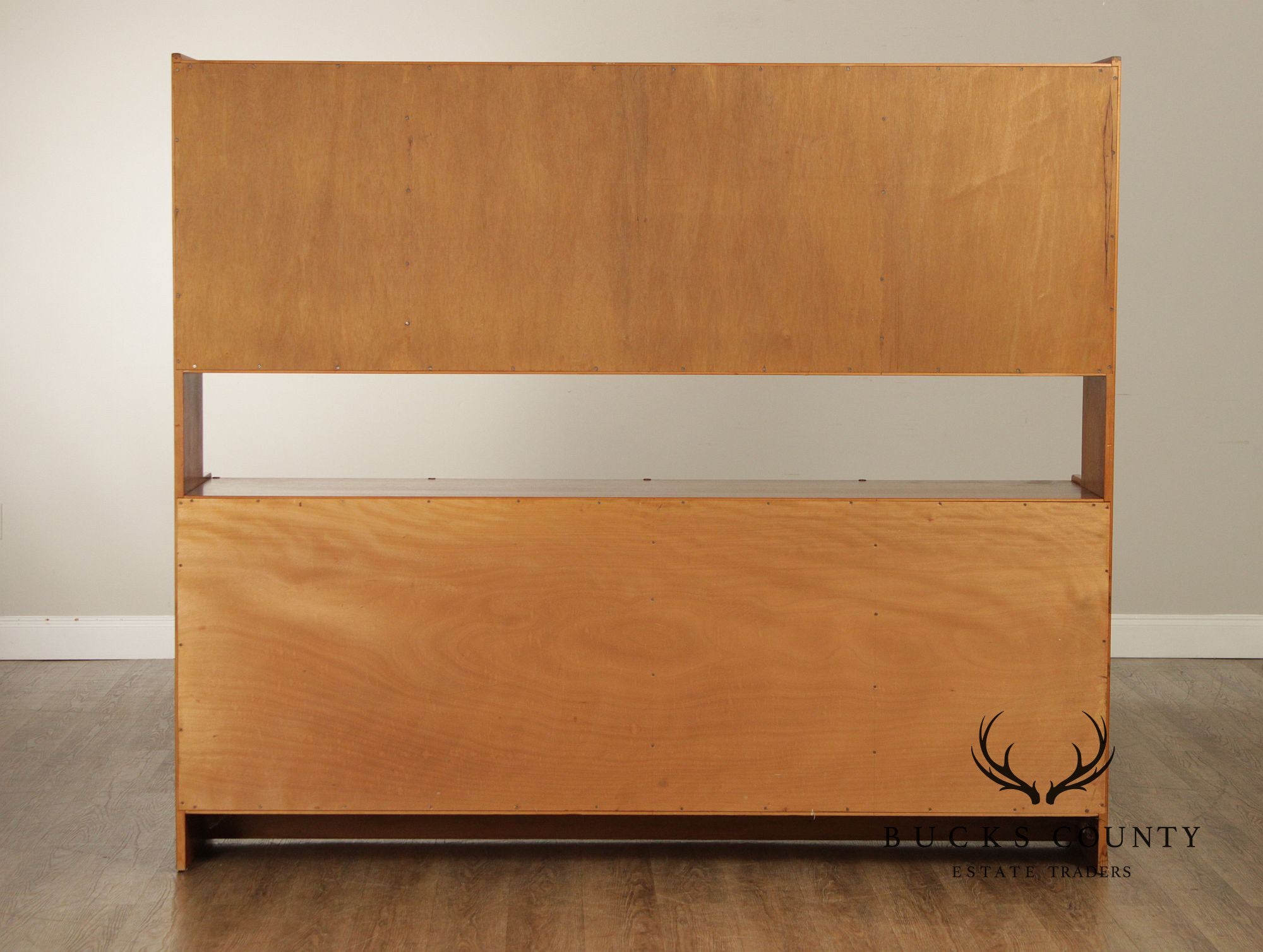 Mid-Century Danish Modern Teak Credenza With Hutch