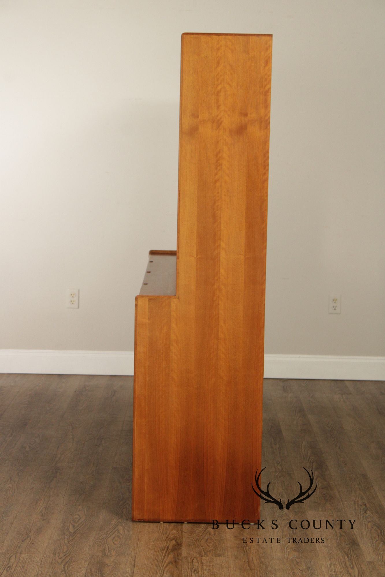 Mid-Century Danish Modern Teak Credenza With Hutch