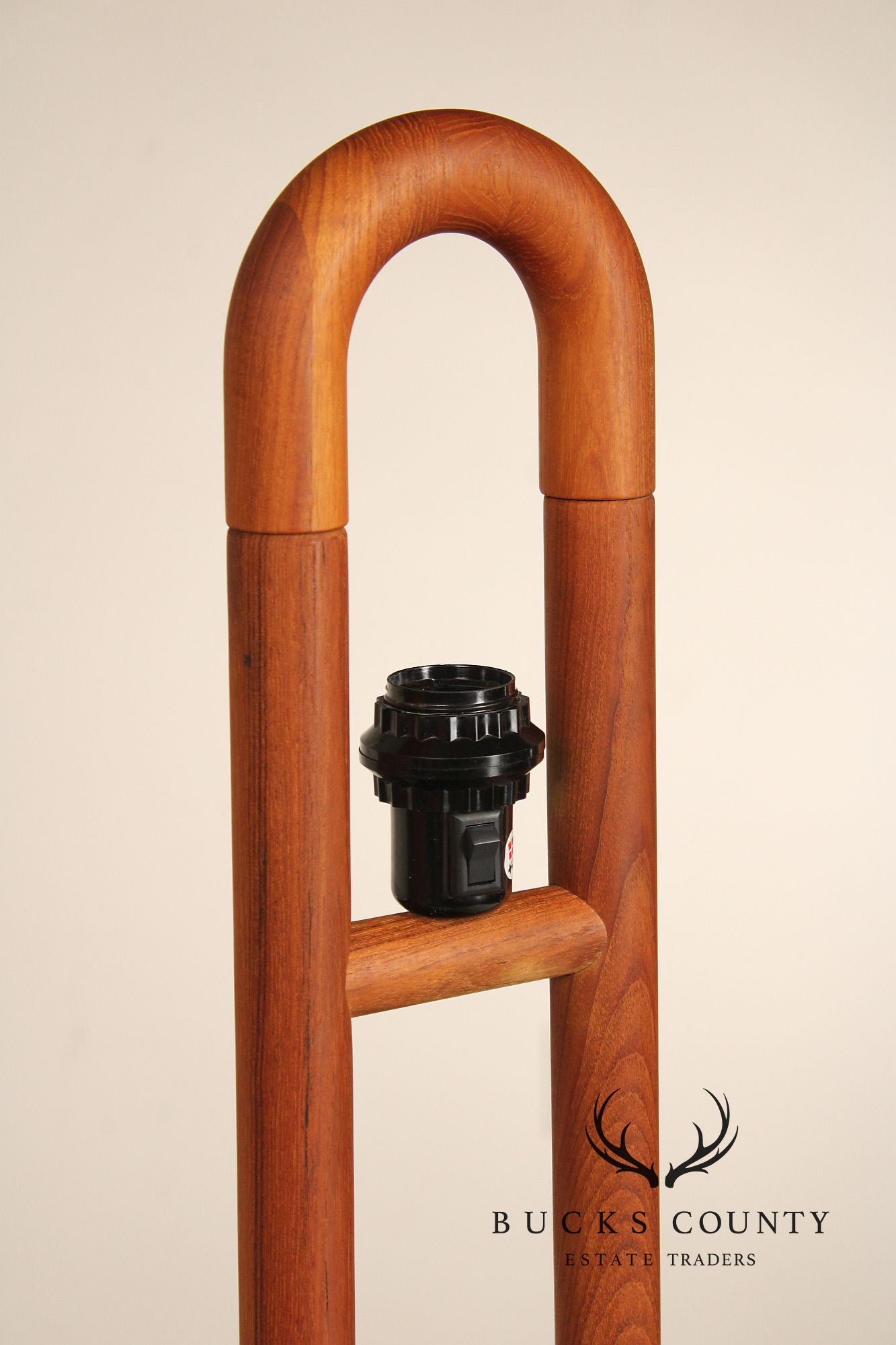 LYS Danish Modern Pair of Teak Table Lamps